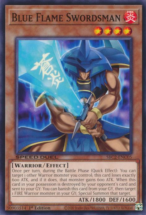 Yu-Gi-Oh! Blue Flame Swordsman - SBC2-ENC05 - Common - 1st Edition
