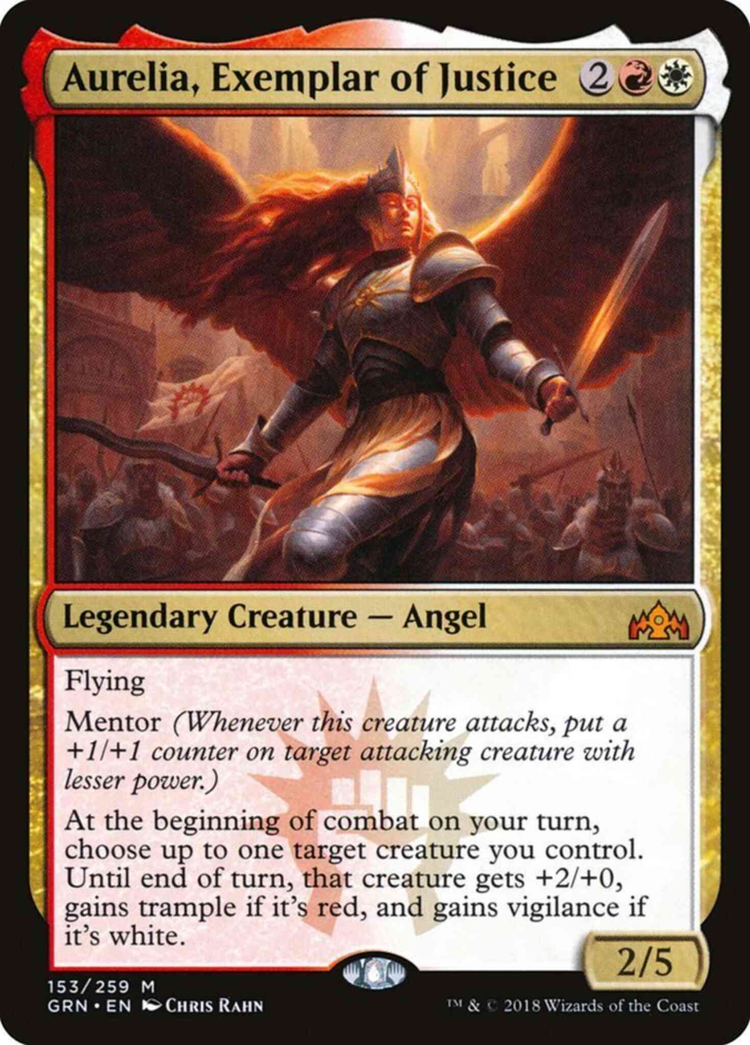 Magic Aurelia, Exemplar of Justice [153] [Guilds of Ravnica] [Non-Foil]