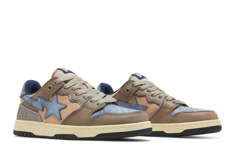 A Bathing Ape Bape SK8 Sta Vintage Beige Indigo - view 8