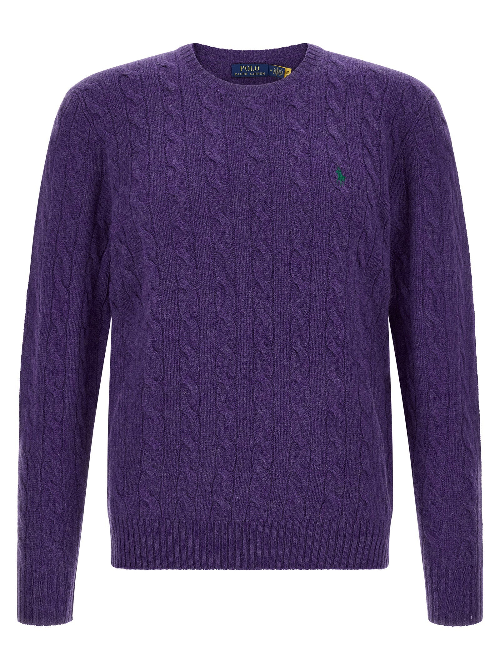 Polo Ralph Lauren Braided Sweater – 90% wool, 10% cashmere