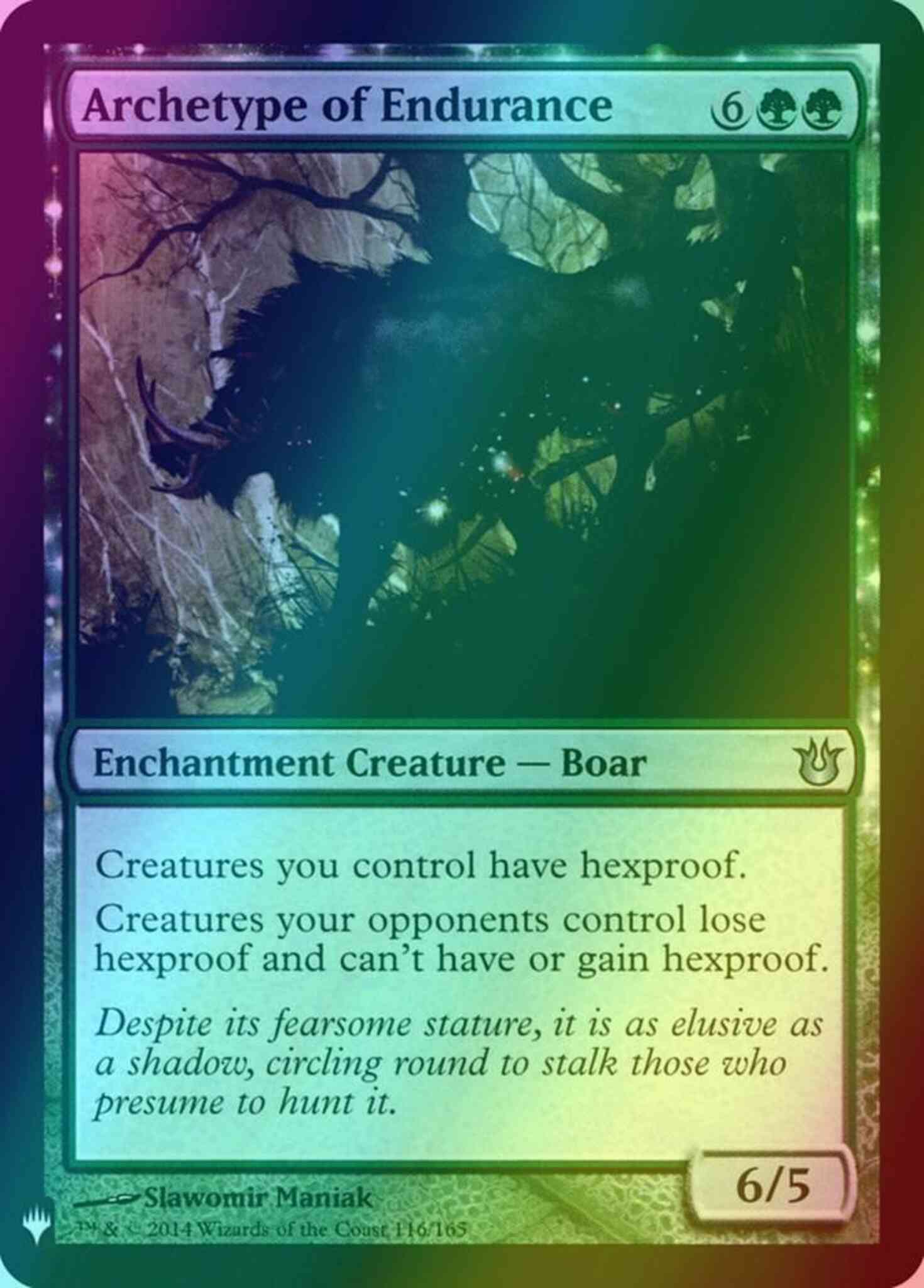 Magic Archetype of Endurance [BNG-116] [The List] [Foil]