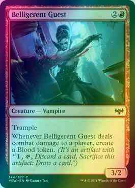 Belligerent guest 144 – Magic Belligerent Guest [144] [Innistrad: Crimson Vow] [Foil]