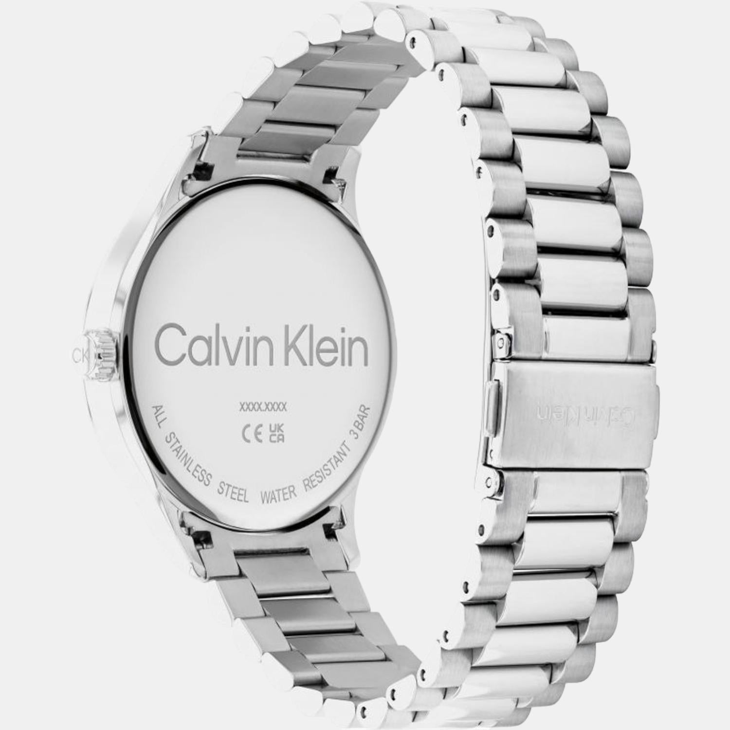 Calvin Klein Ck Iconic Unisex Quartz Grey Dial Analog Stainless Steel Watch 25200036 - view 3