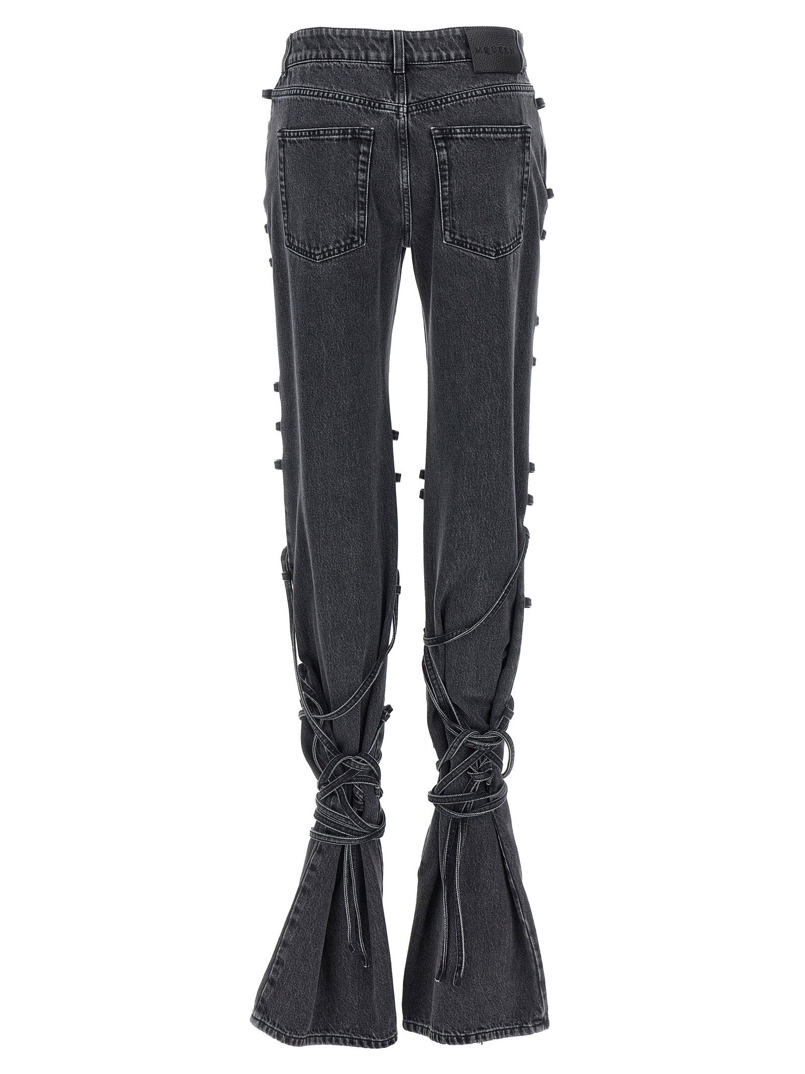 Alexander McQueen Jeans Asymmetric Closure – 100% cotton - view 2