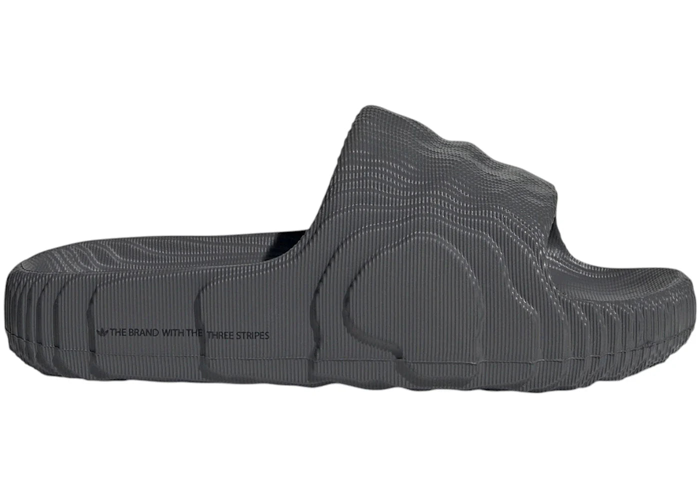 adidas Adilette 22 Slides Grey Five Core Black (GS)