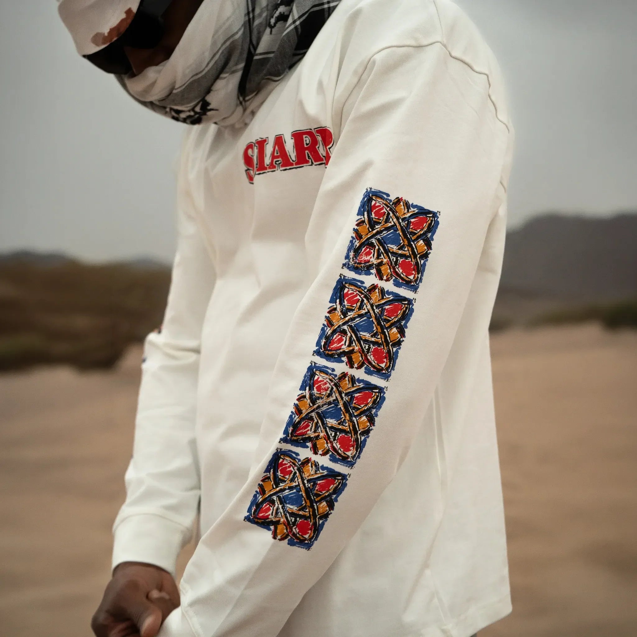 SIARR Floral L/S Off-White T-Shirt - view 6