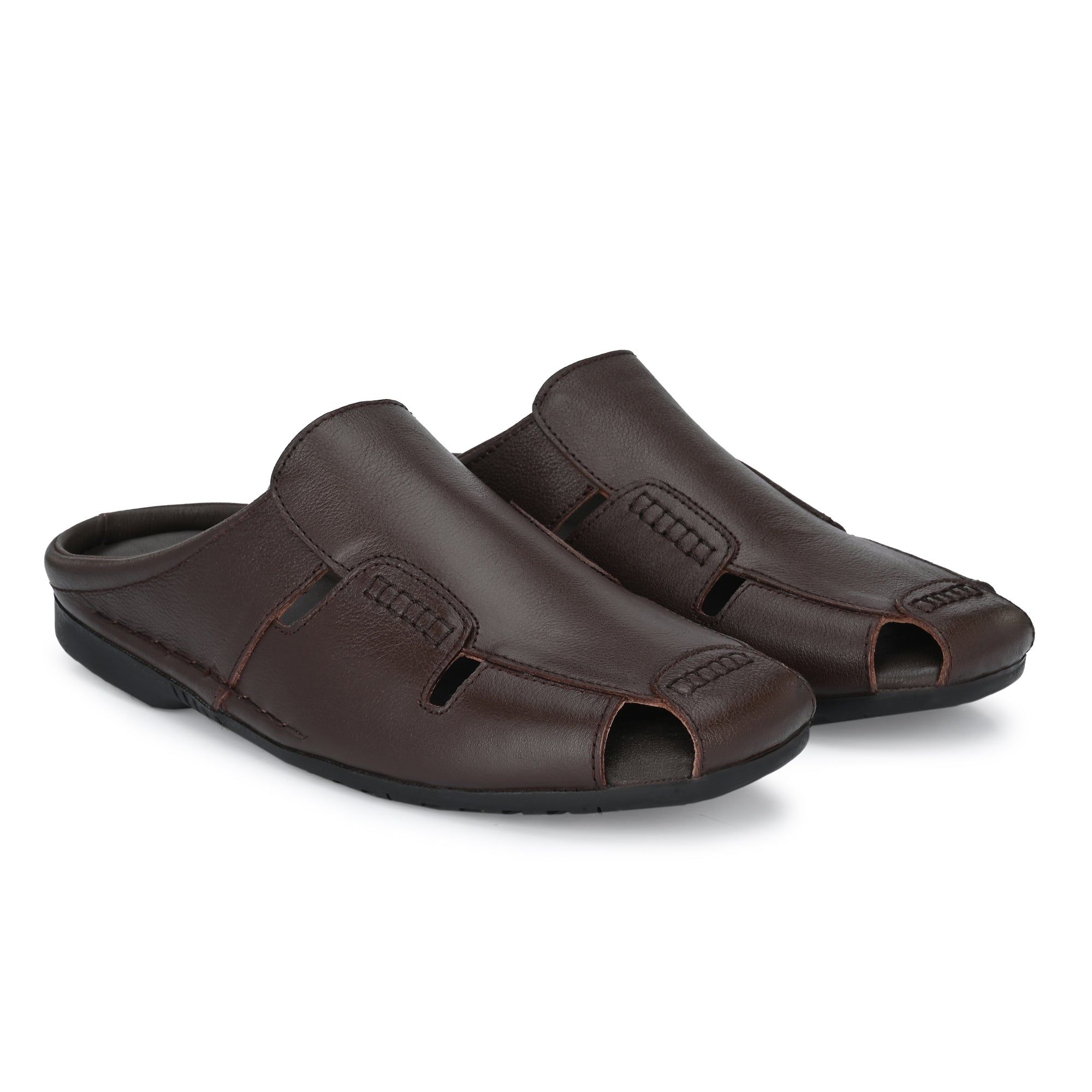 egoss-shoes Egoss Leather Slip On for men – Brown