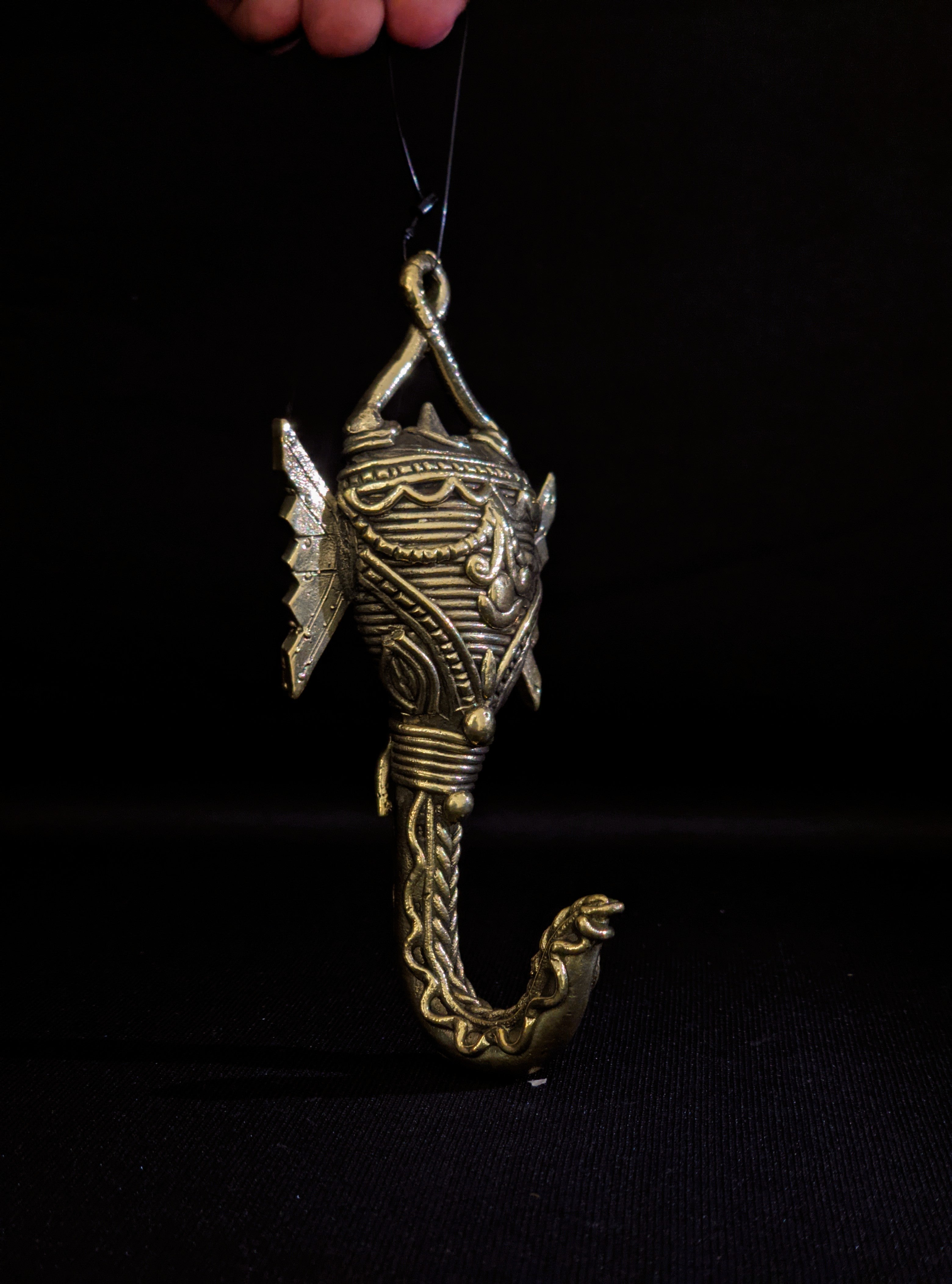 IndianVillèz Handmade Dhokra Elephant Head Hander - view 2