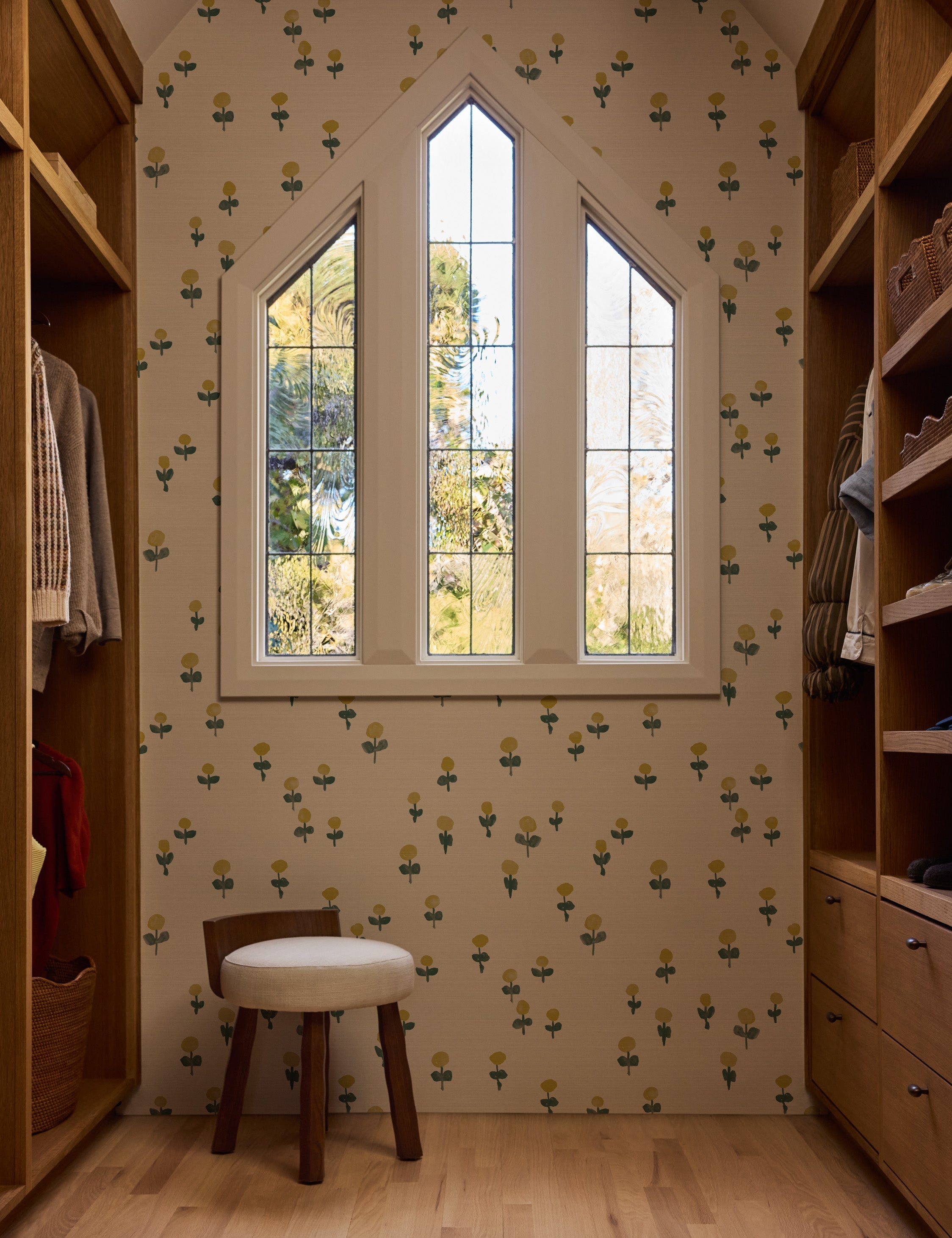 Lulu and Georgia Voi Grasscloth Wallpaper by Sarah Sherman Samuel - view 2