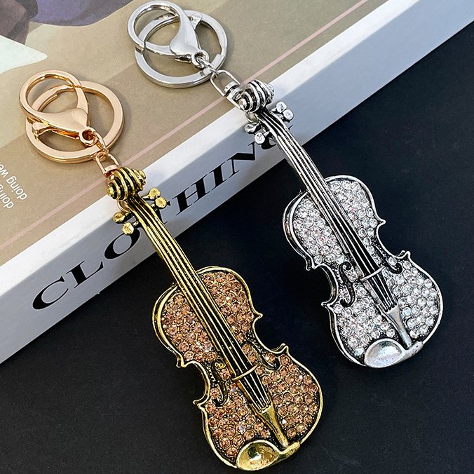 Peeperly Unique Artistic Violin Keyring