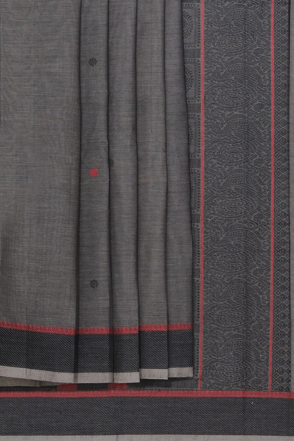 Kalanjali Kanchi Cotton Grey Saree – Women's