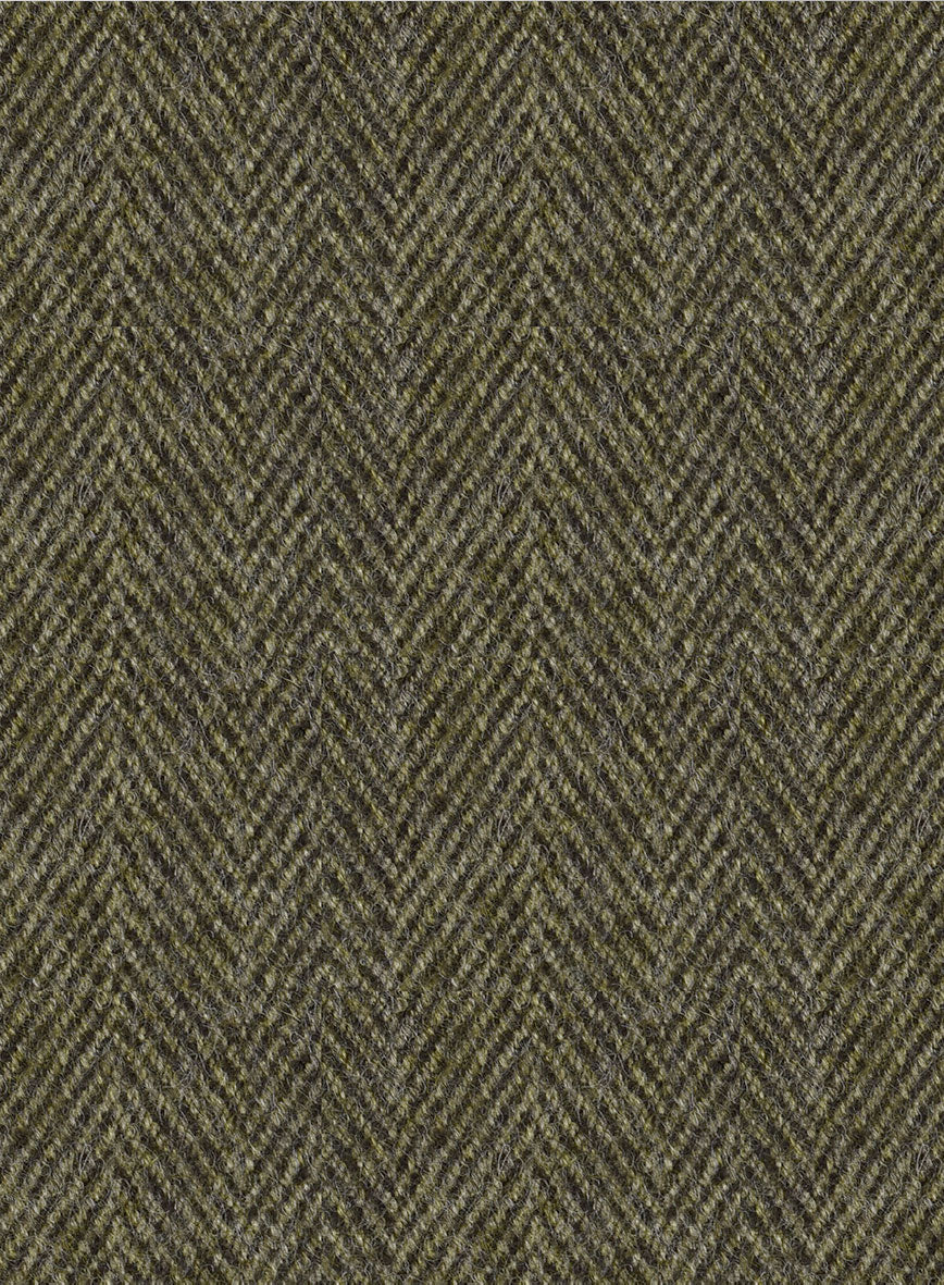 StudioSuits Highlander Olive Herringbone Hunter Style Tweed Jacket - view 3