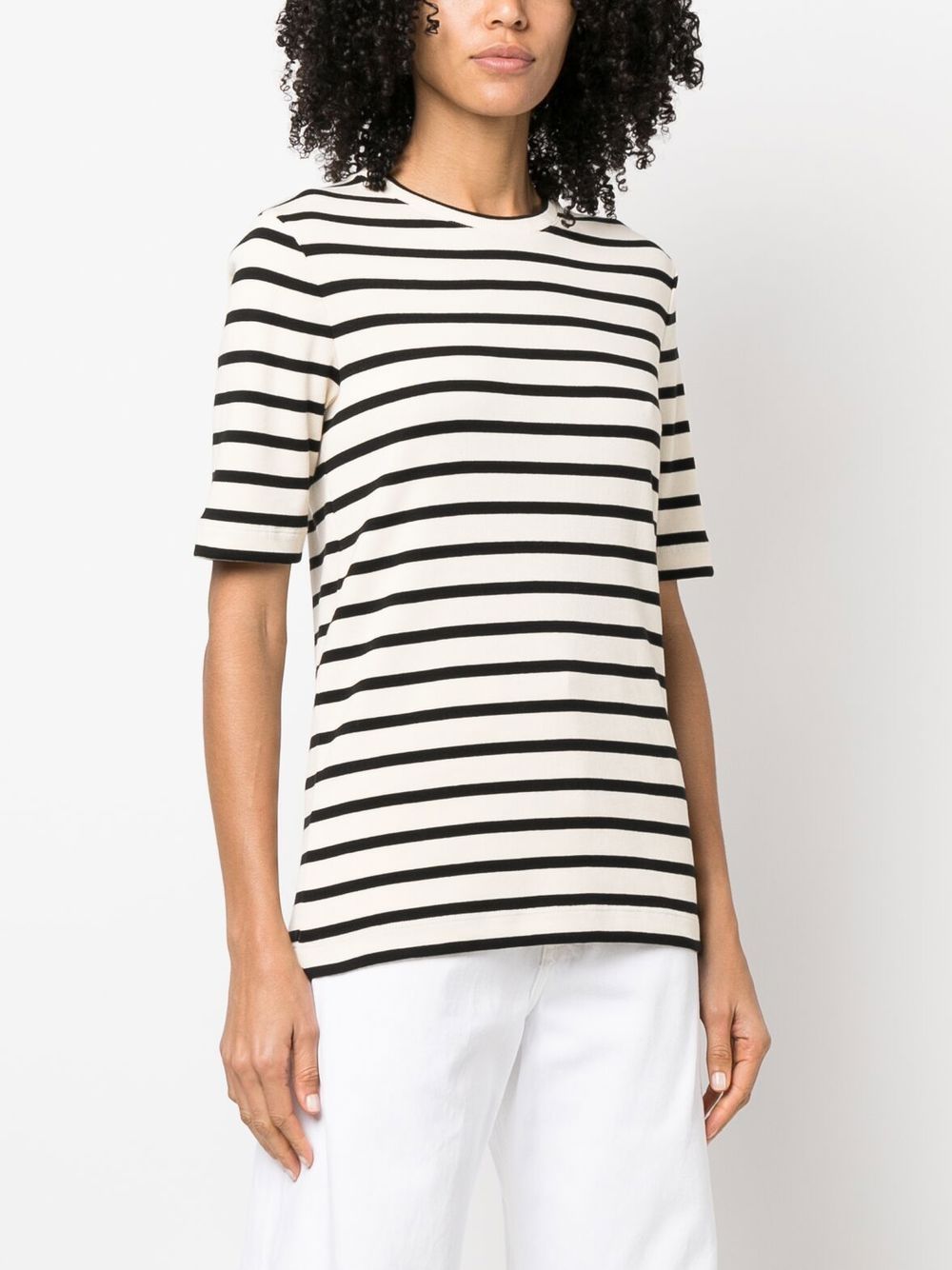 Jil Sander Plus Striped cotton t-shirt – 100% Cotton - view 2