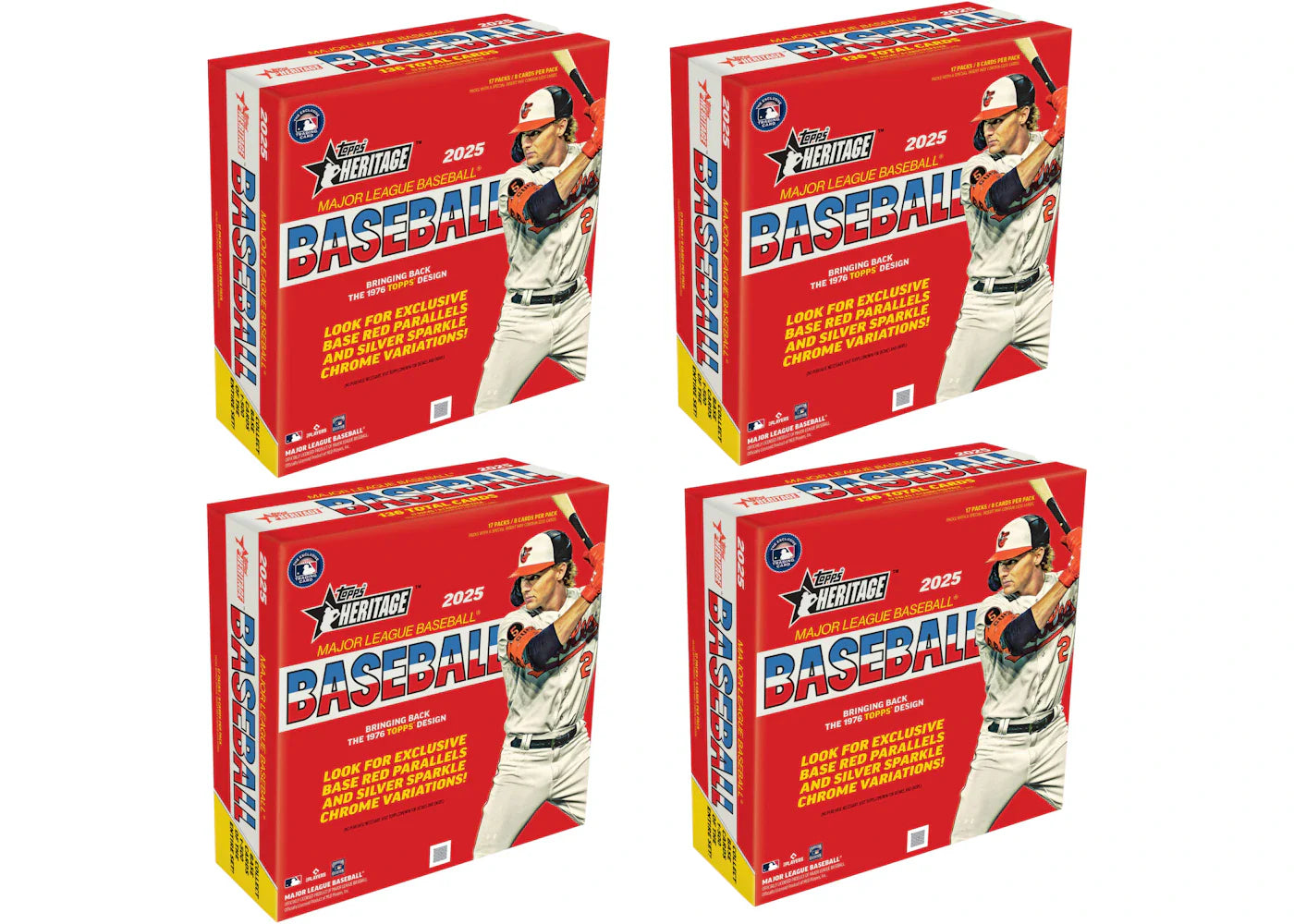 2025 Topps Heritage Baseball Mega Box 4x Lot