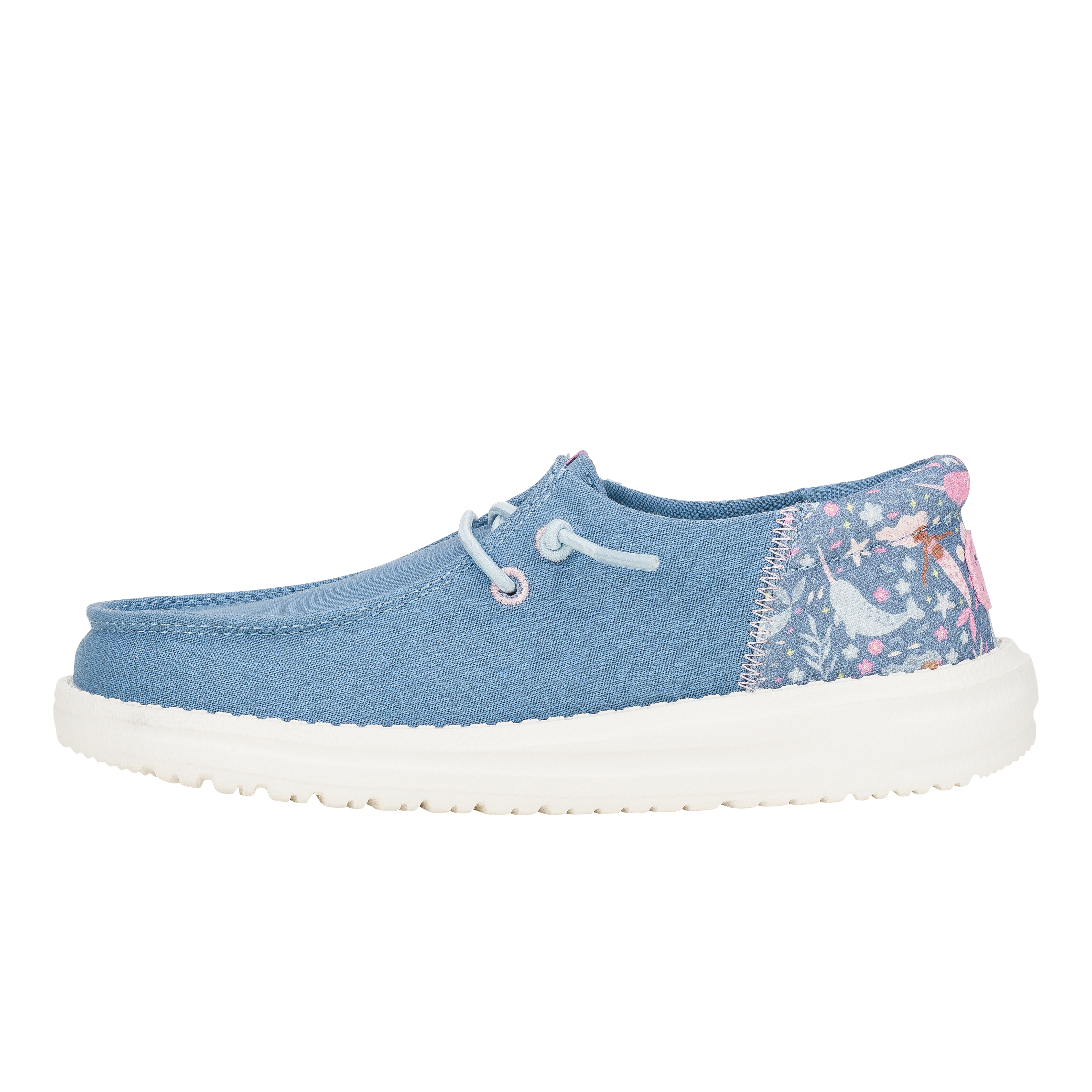 HEYDUDE shoes Wendy Funk Youth Sea Creatures - Chambray Blue/Multi