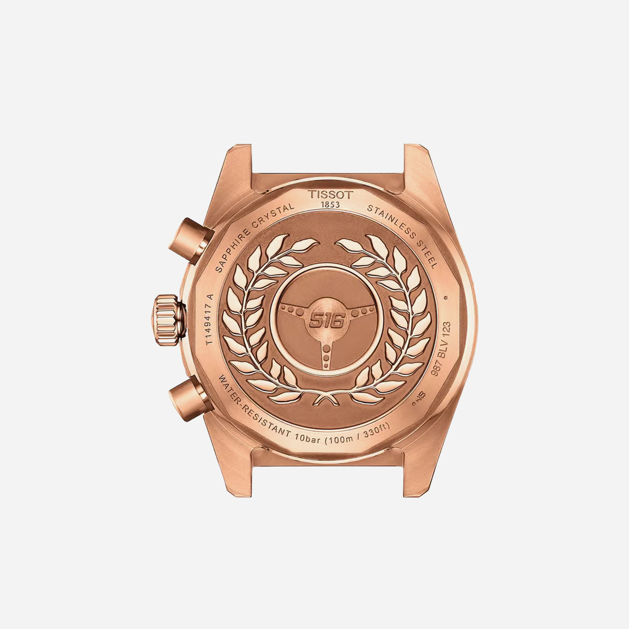 Tissot PR516 Quartz Chronograph Black Dial 40mm Rose Gold PVD Stainless Steel Bracelet Watch - view 2