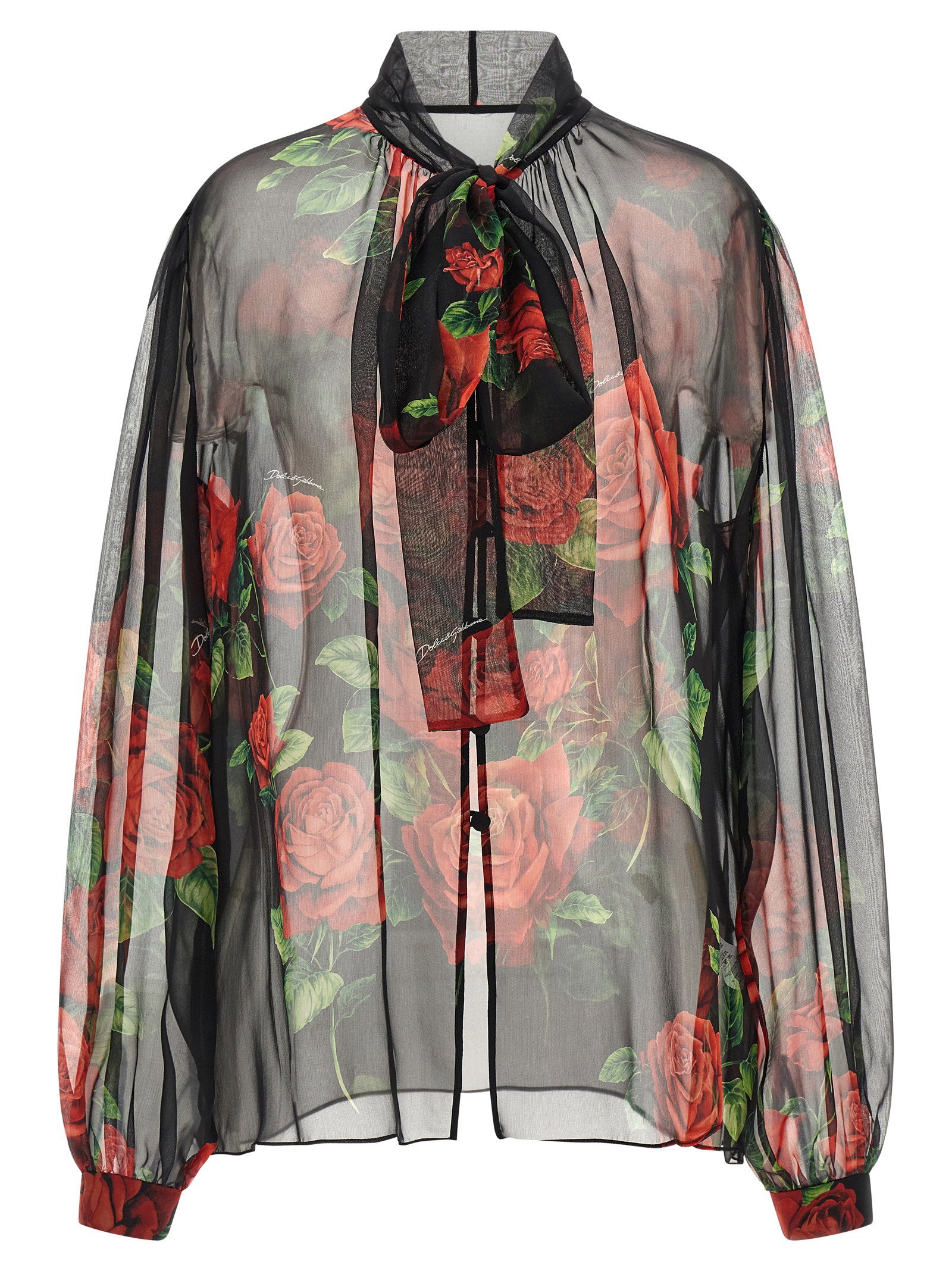 Dolce & Gabbana Rose Blouse – 100% silk