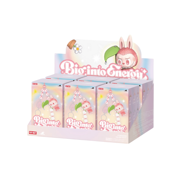 HYPE ELIXIR Pop Mart Labubu The Monsters Big into Energy Series Phone Charm Sealed Case (6 Blind Box)