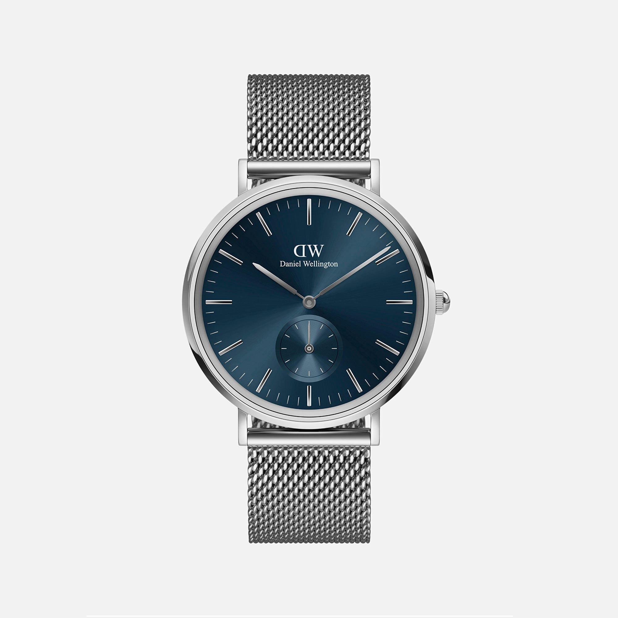 Daniel Wellington Classic Men Quartz Blue Dial Analog Stainless Steel Watch DW00100710K