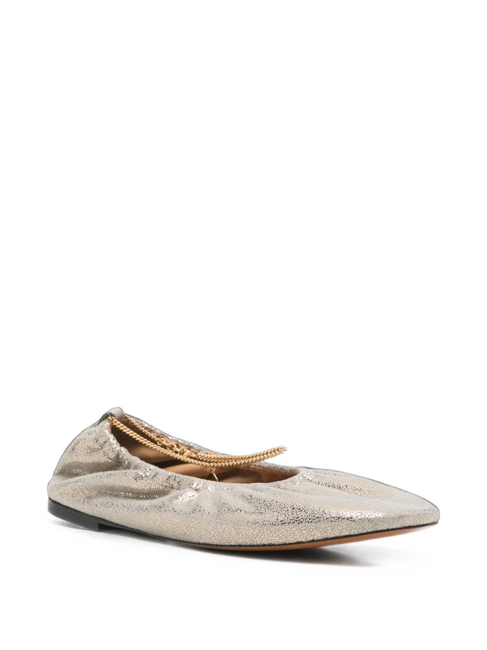 Stella McCartney Flat shoes SILVER - view 2