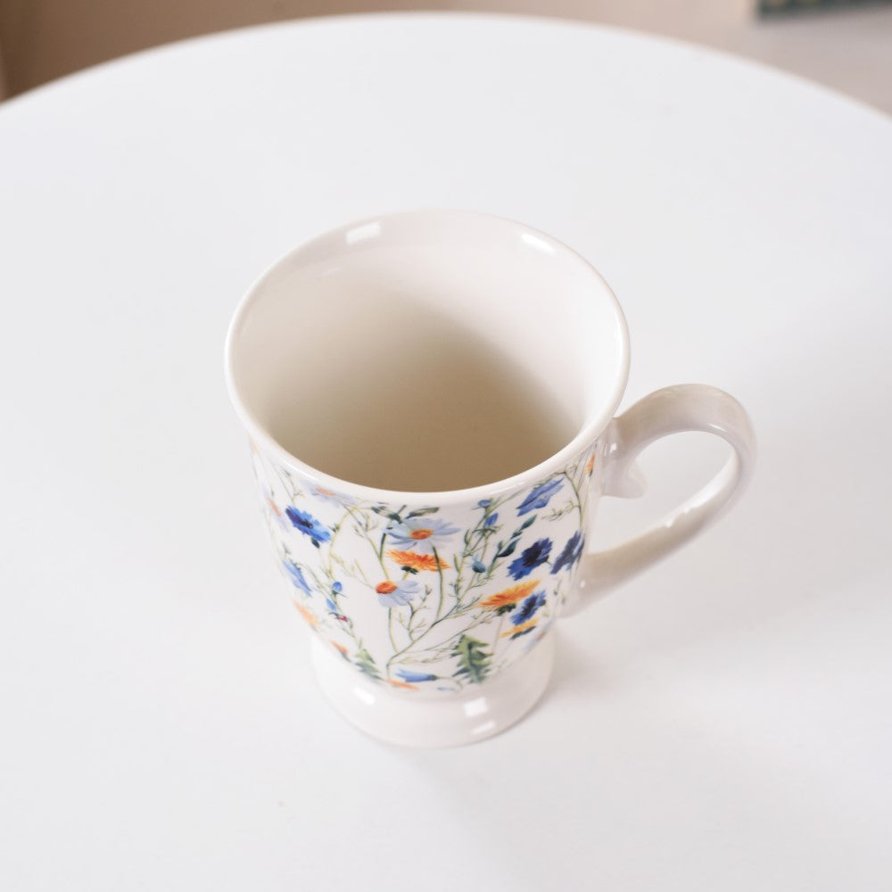 Nestasia Victorian Garden Ceramic Coffee Mug Set Of 2 Blue 400ml - view 6