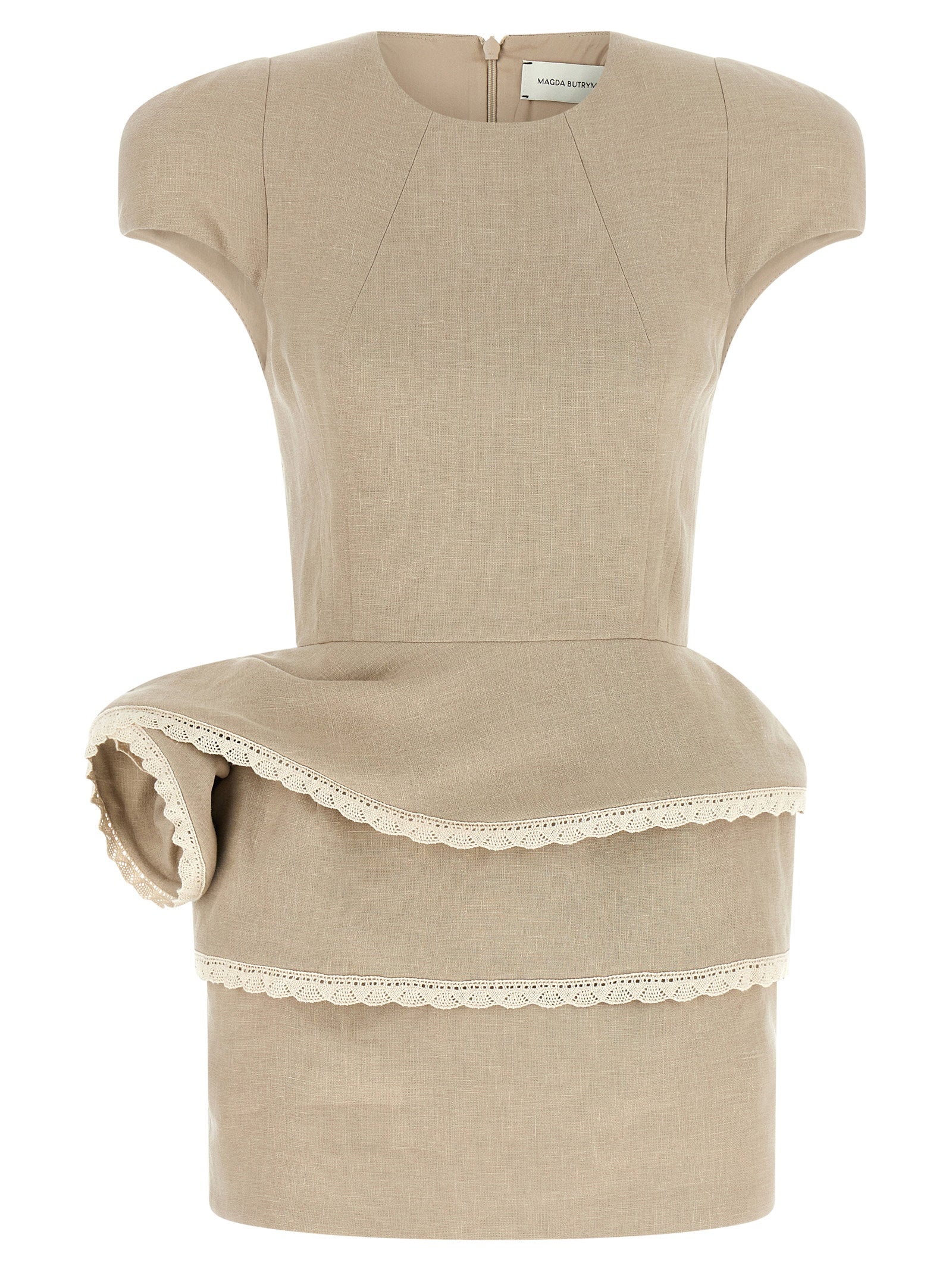 Magda Butrym 52 Dress – 99% linen, 1% elastane