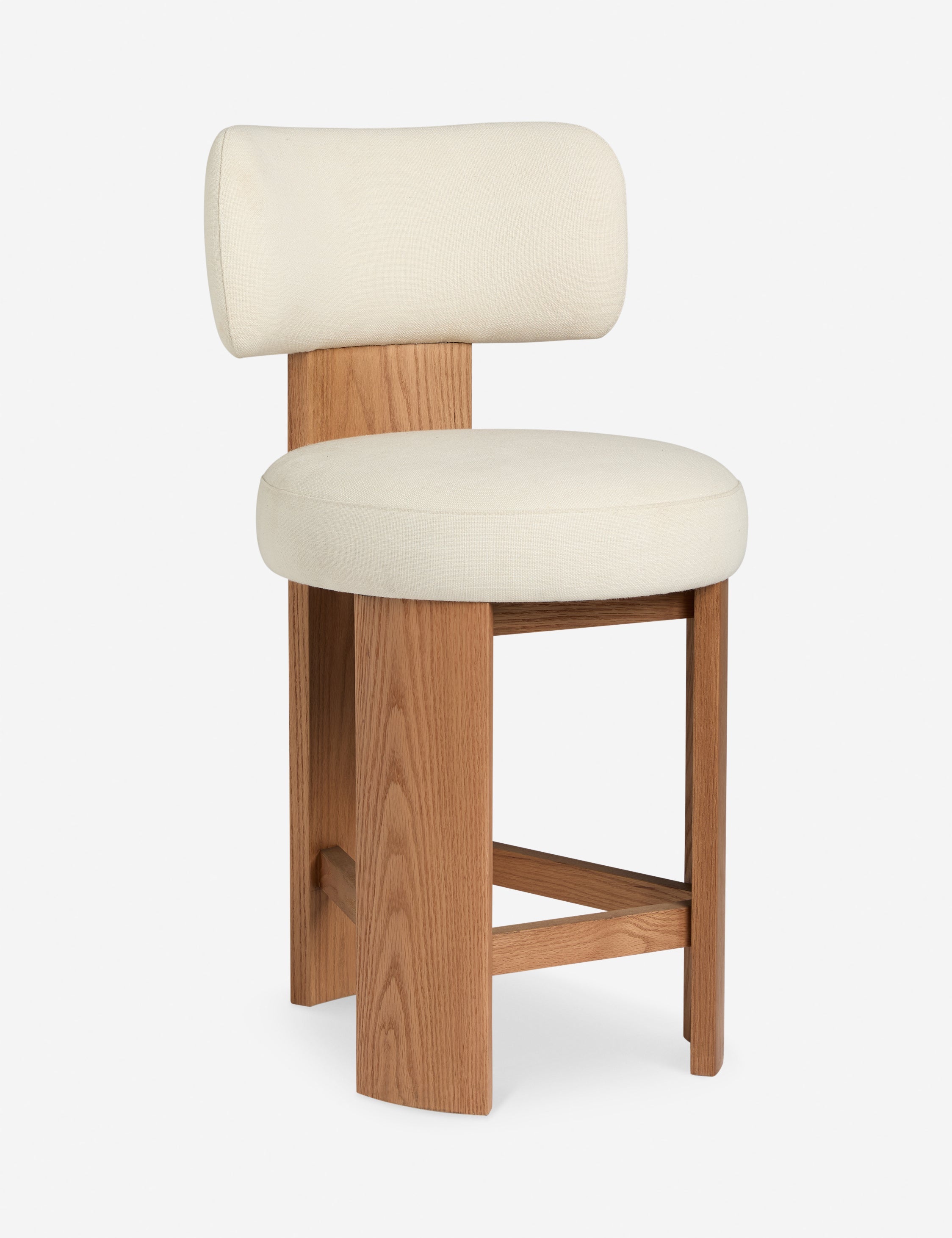 Lulu and Georgia Brisbane Counter Stool – Ivory Performance Linen - view 2