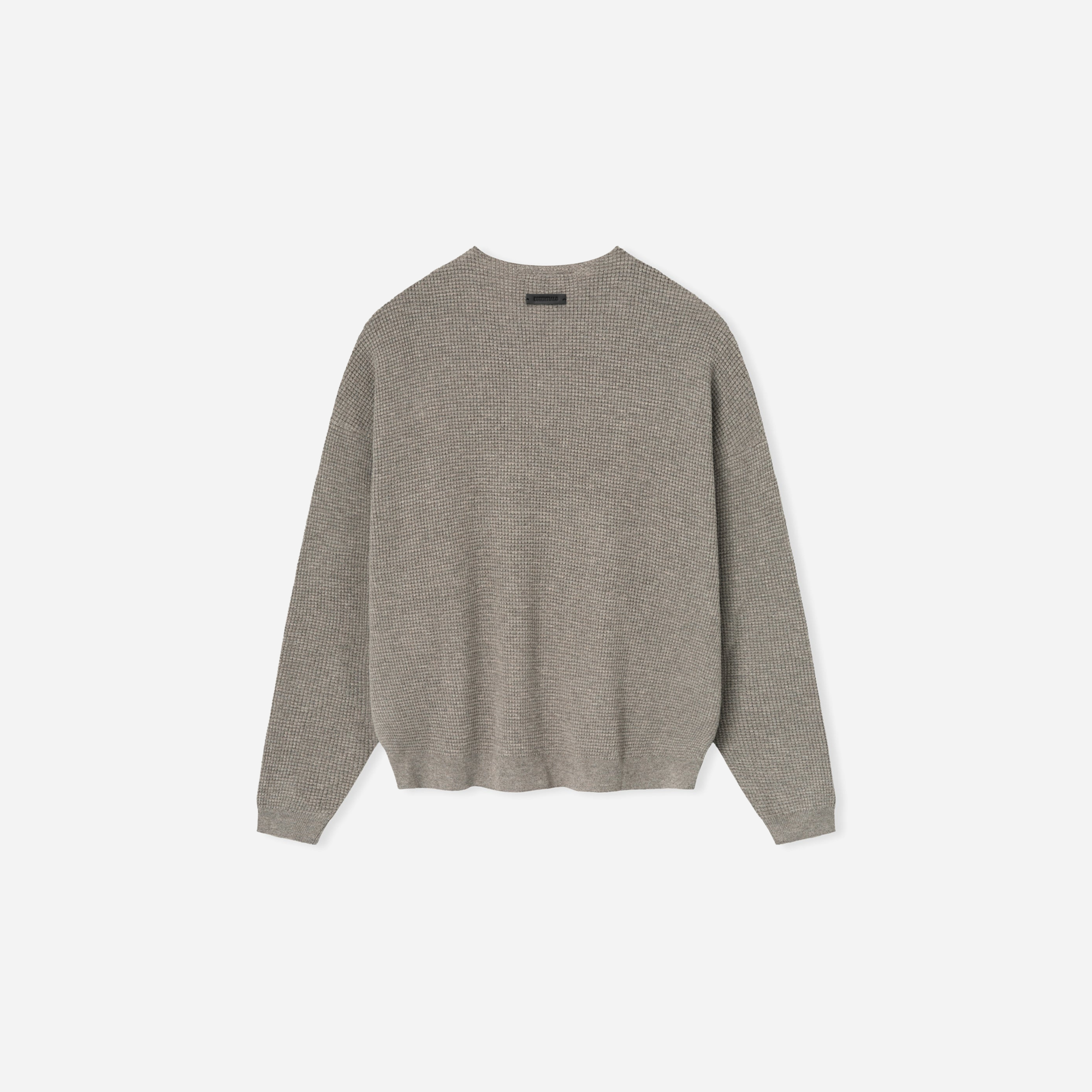 Fear Of God Essentials SS25 Waffle Crewneck Sweater- Homestead Heather - view 3