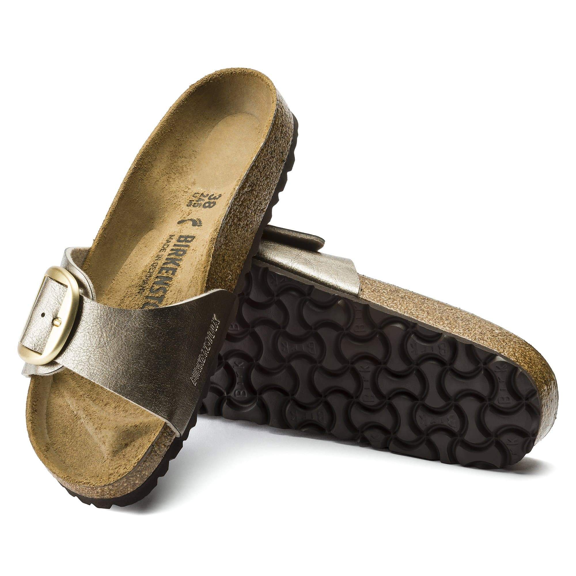 Birkenstock Madrid Big Buckle Birko-Flor – Brown Brown/Graceful Taupe