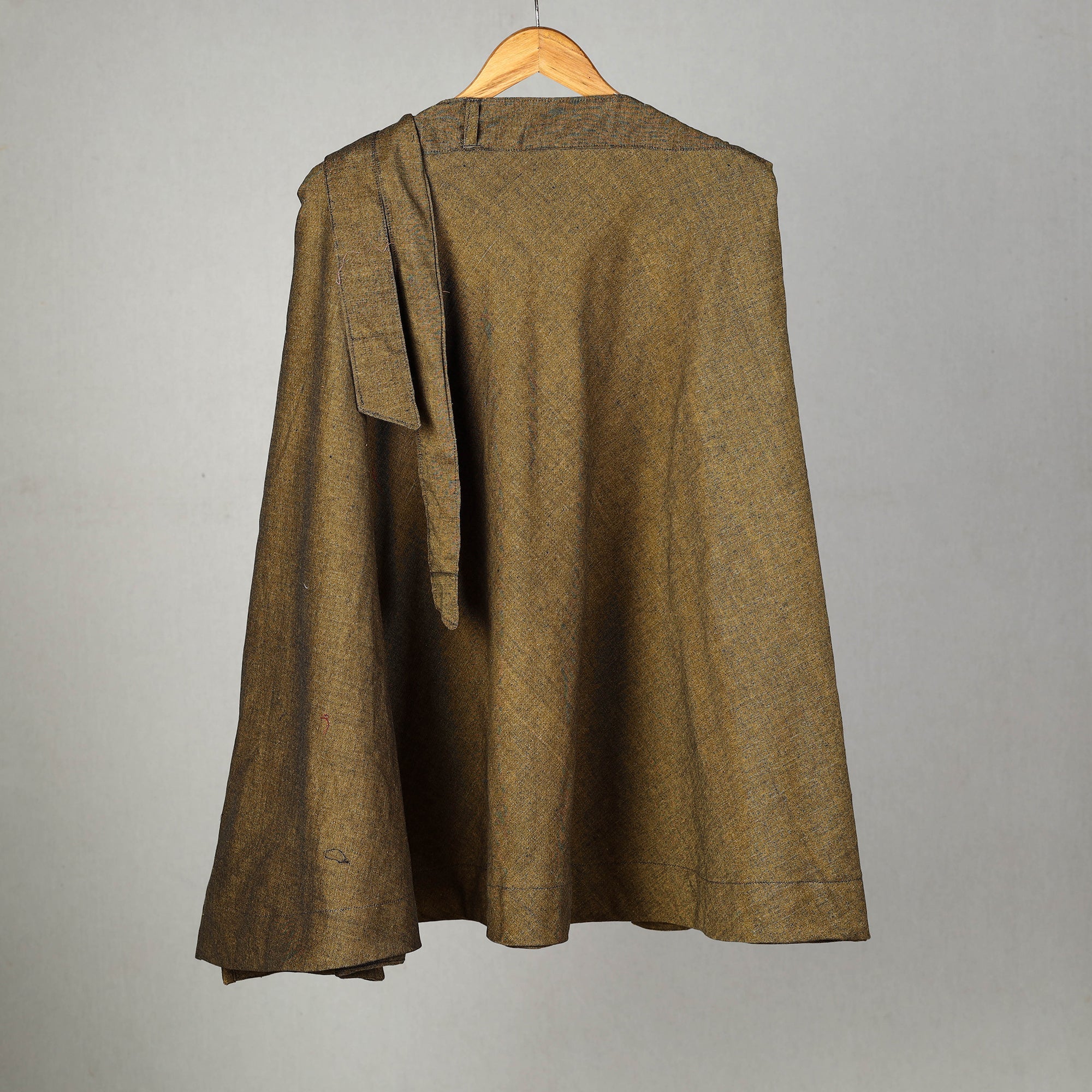 NOORI BAZAR Brown - Jhiri Handloom Cotton Wrap Around Plain Skirt 26