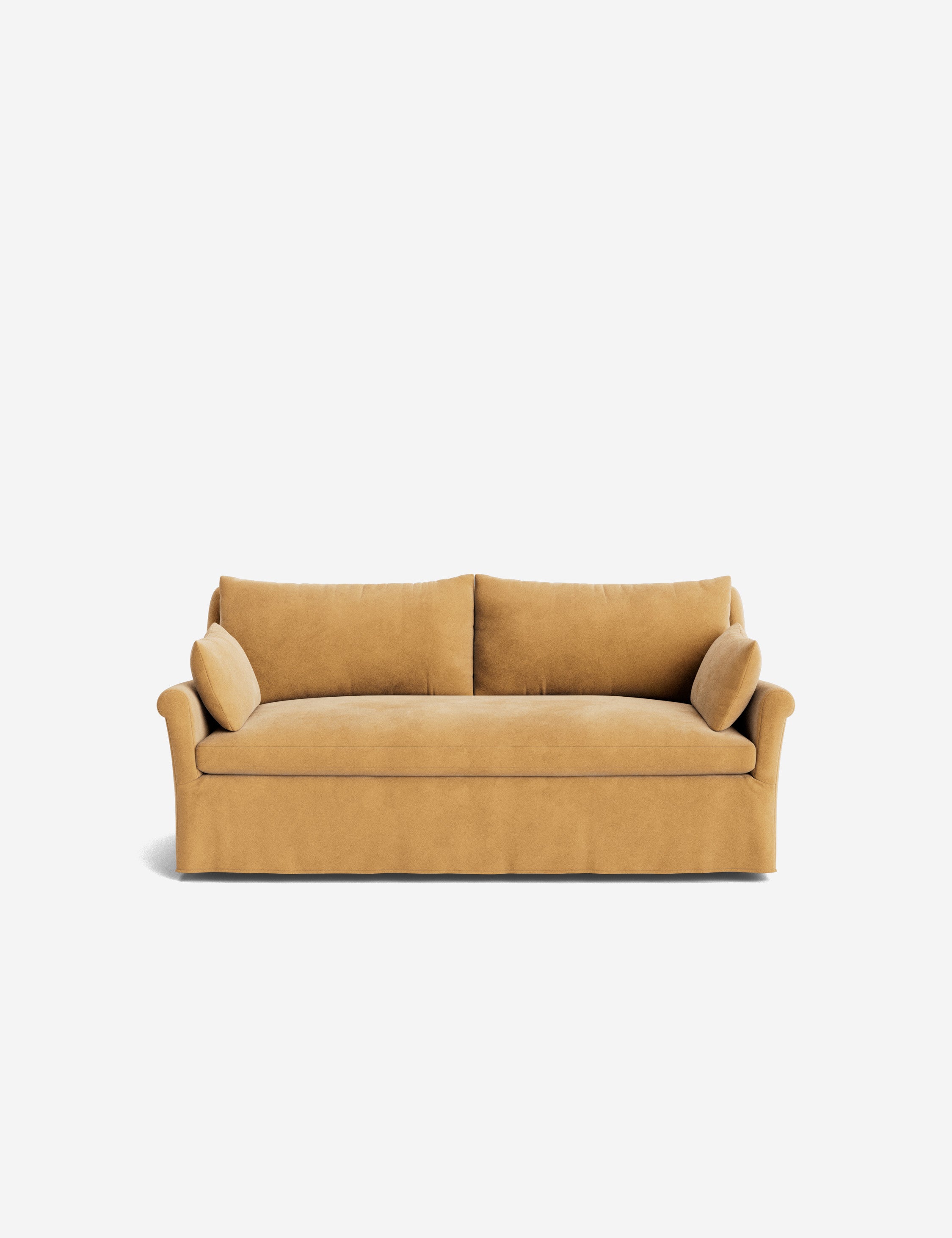 Lulu and Georgia Portola Rolled Arm Slipcover Sofa - view 37