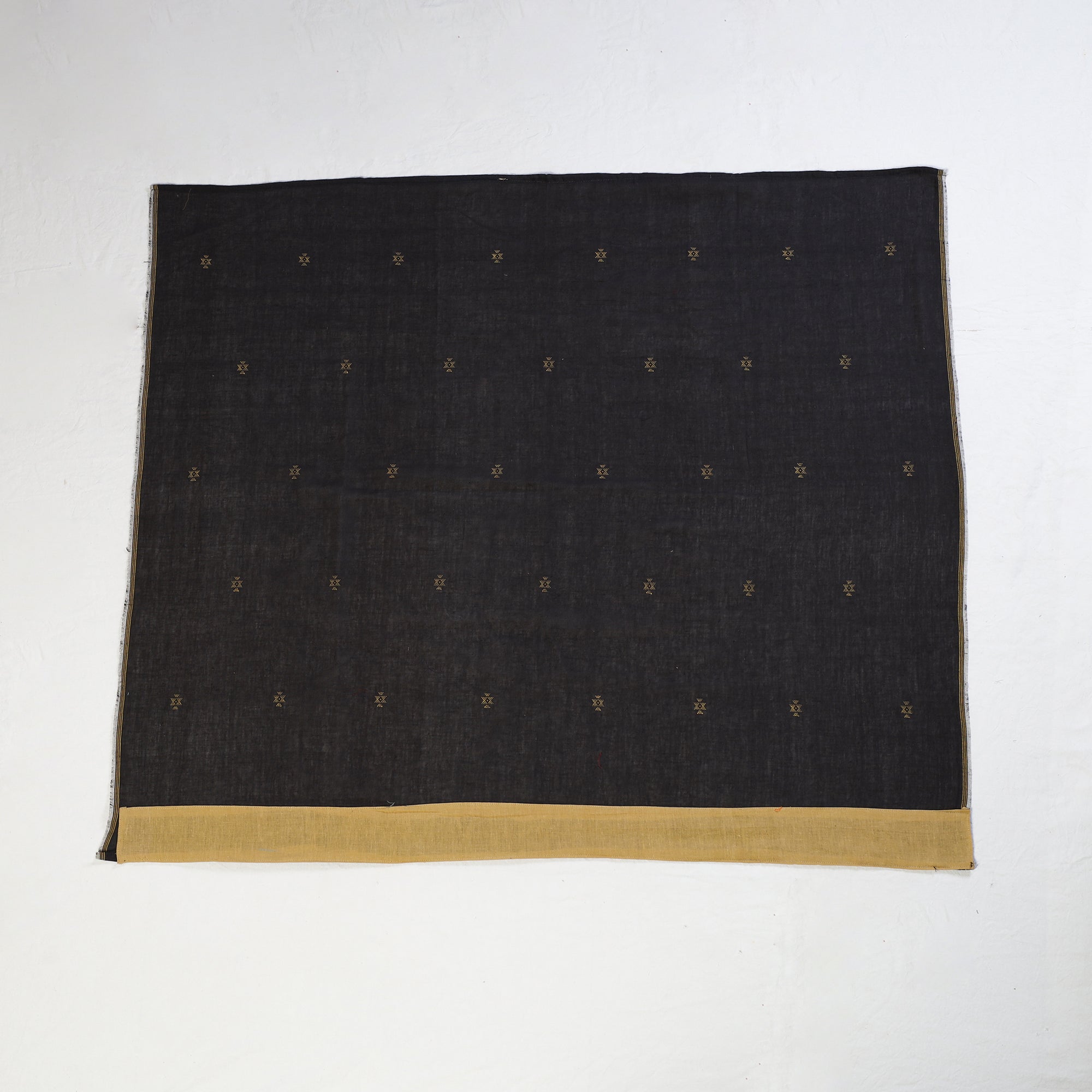NOORI BAZAR Black - Organic Kala Cotton Handloom Blouse Material - view 2