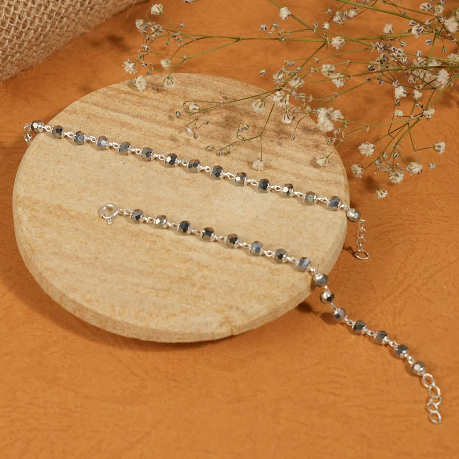 Prinjal Jewellers Real Silver Beads Nazariya for Kids - view 2