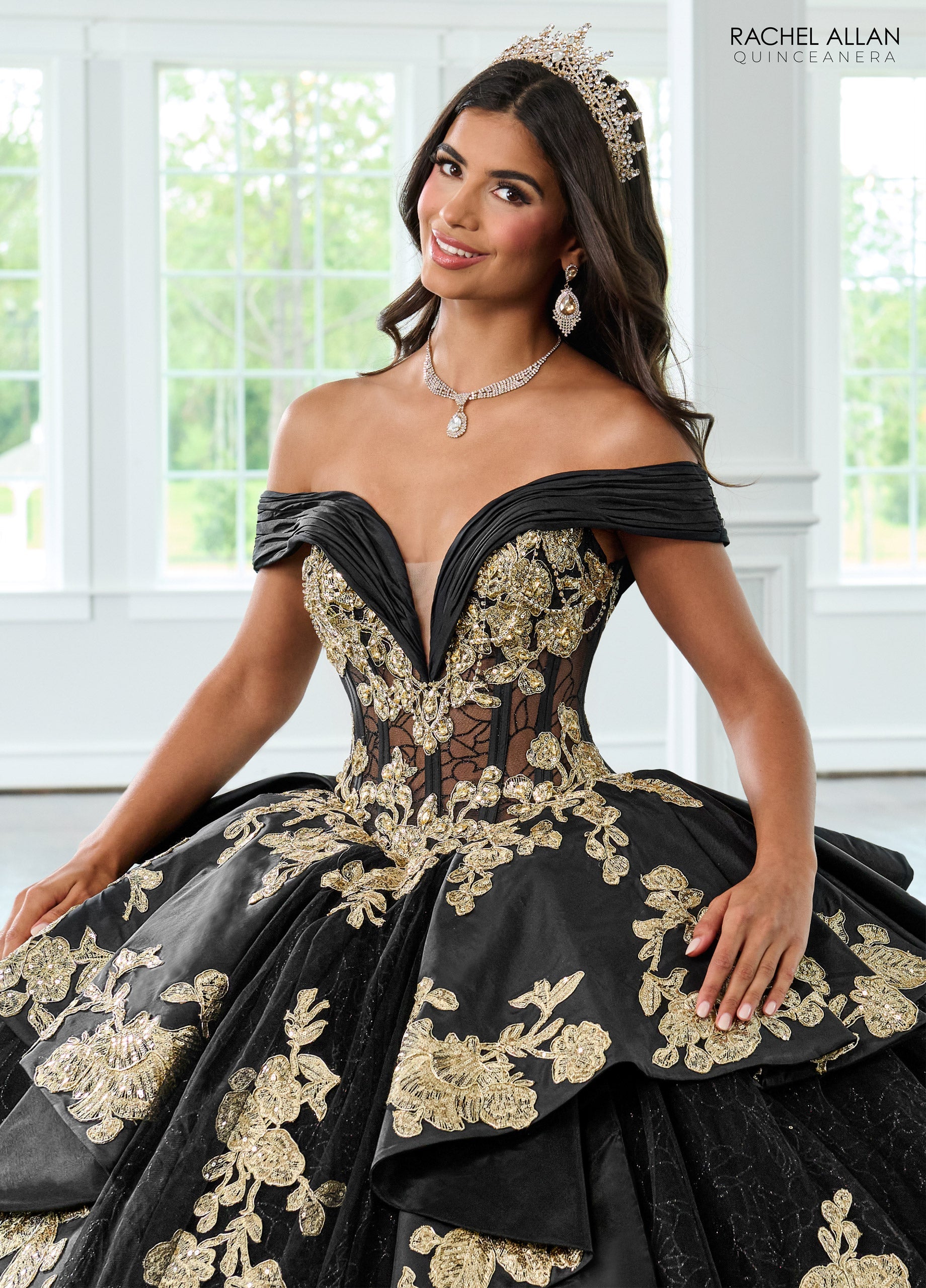 Mary's Bridal Off Shoulder Quinceanera Dress by Rachel Allan RQ2222 - view 3