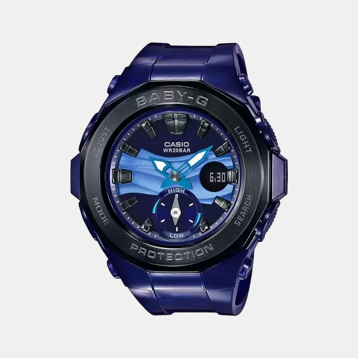 Casio Baby-G Women Quartz Blue Dial Analog-Digital Resin Watch BX061