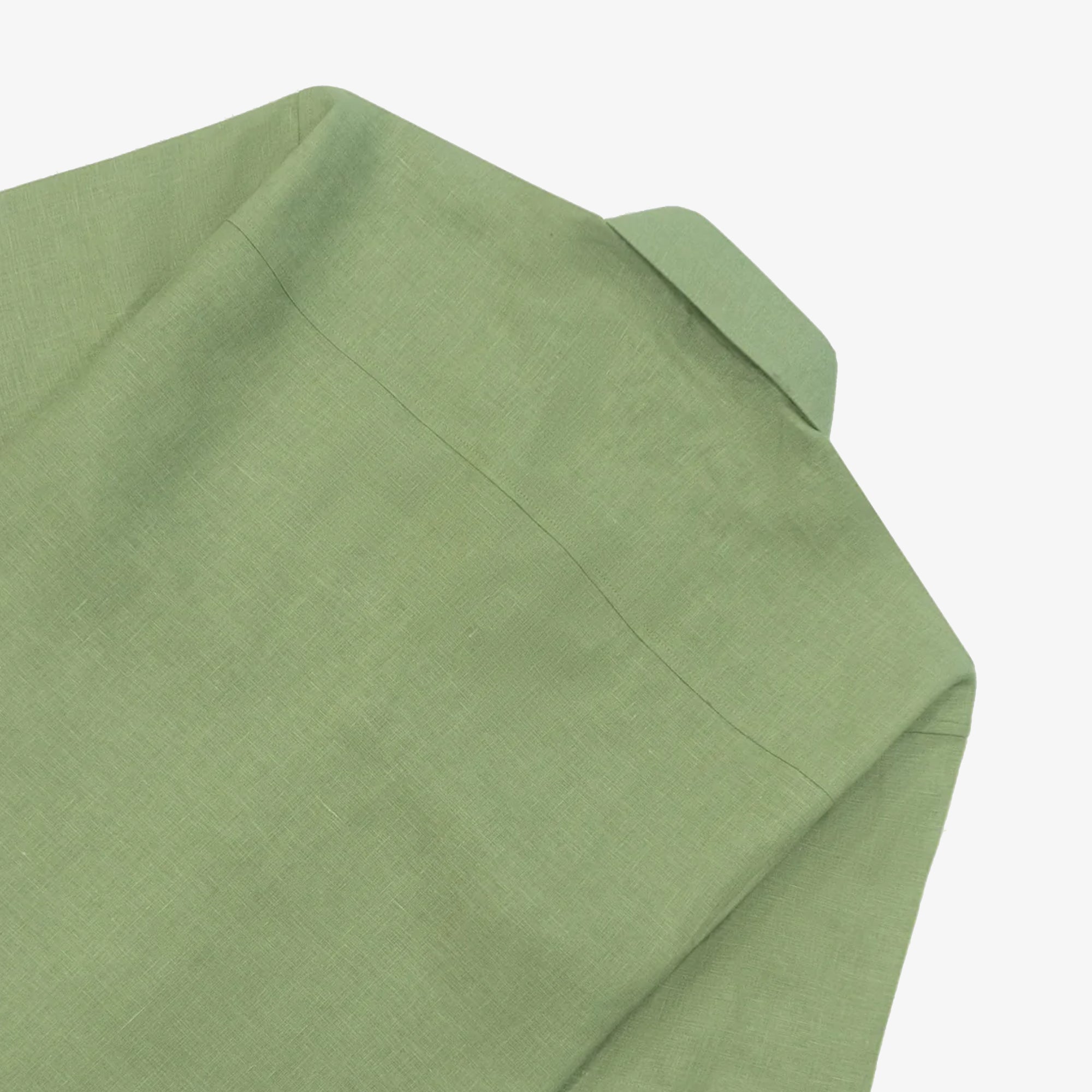 Jaywalking | Beige Linen Shirt { Green - view 4