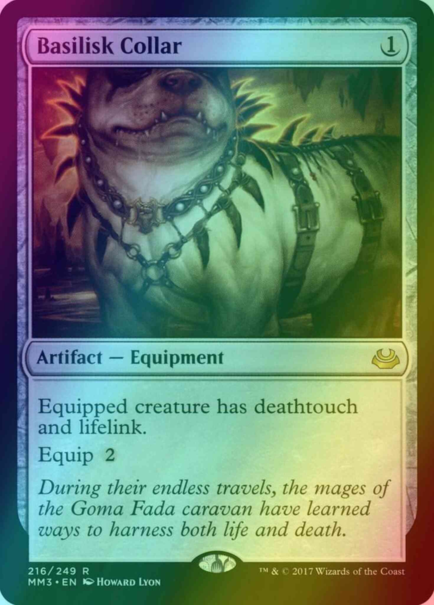 Basilisk collar 216 – Magic Basilisk Collar [216] [Modern Masters 2017] [Foil]