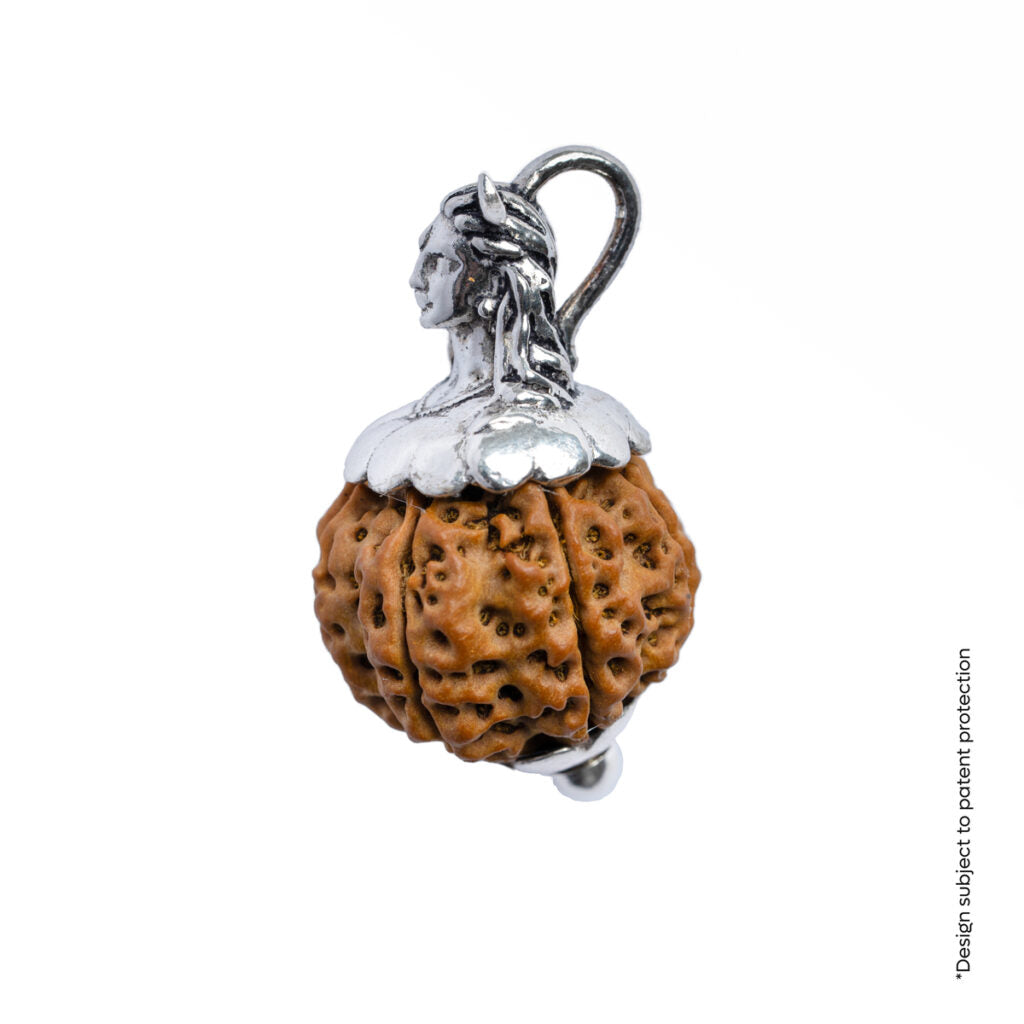 Prinjal Jewellers Adiyogi Pendant (8 Mukhi Nepali Rudraksha) With Chain - view 10