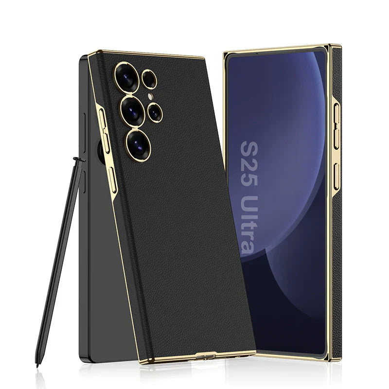 Million Cases Supreme Elegance Electroplated Leather Case - Samsung