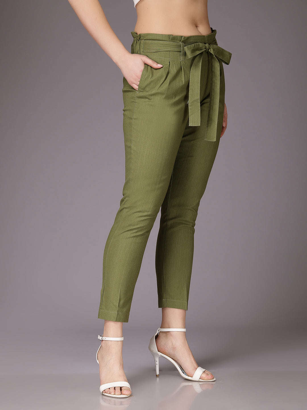 Freehand By The Indian Garage Co Women Solid Trouser - view 6
