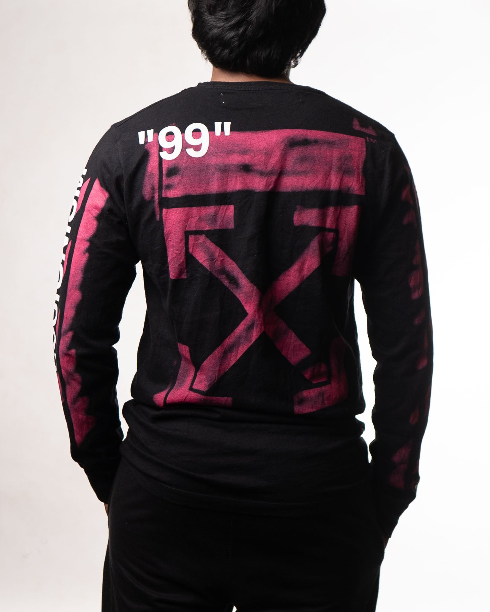 OFF WHITE Off-White Impressionism' Diag Stencil Sweatshirt - view 2