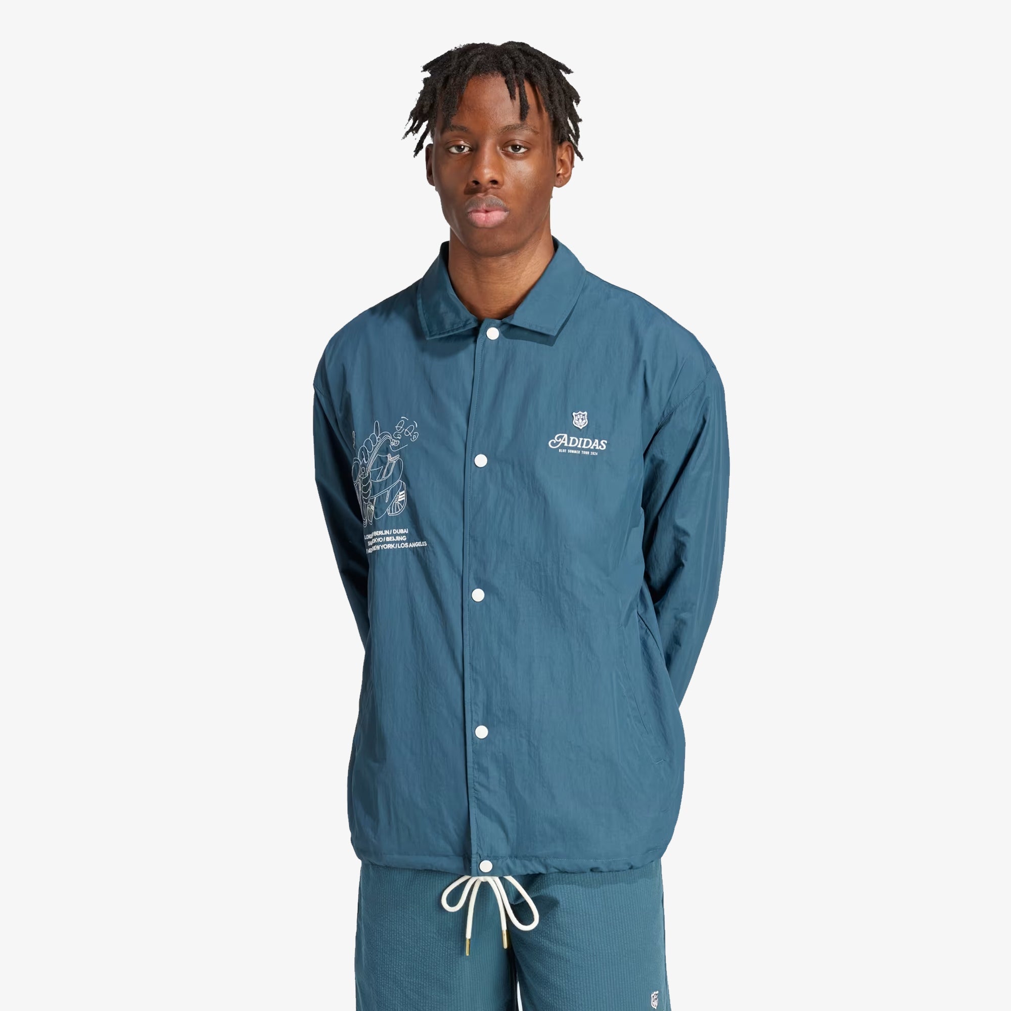 Adidas Originals | LEISURE COACH JACKET { BLUE