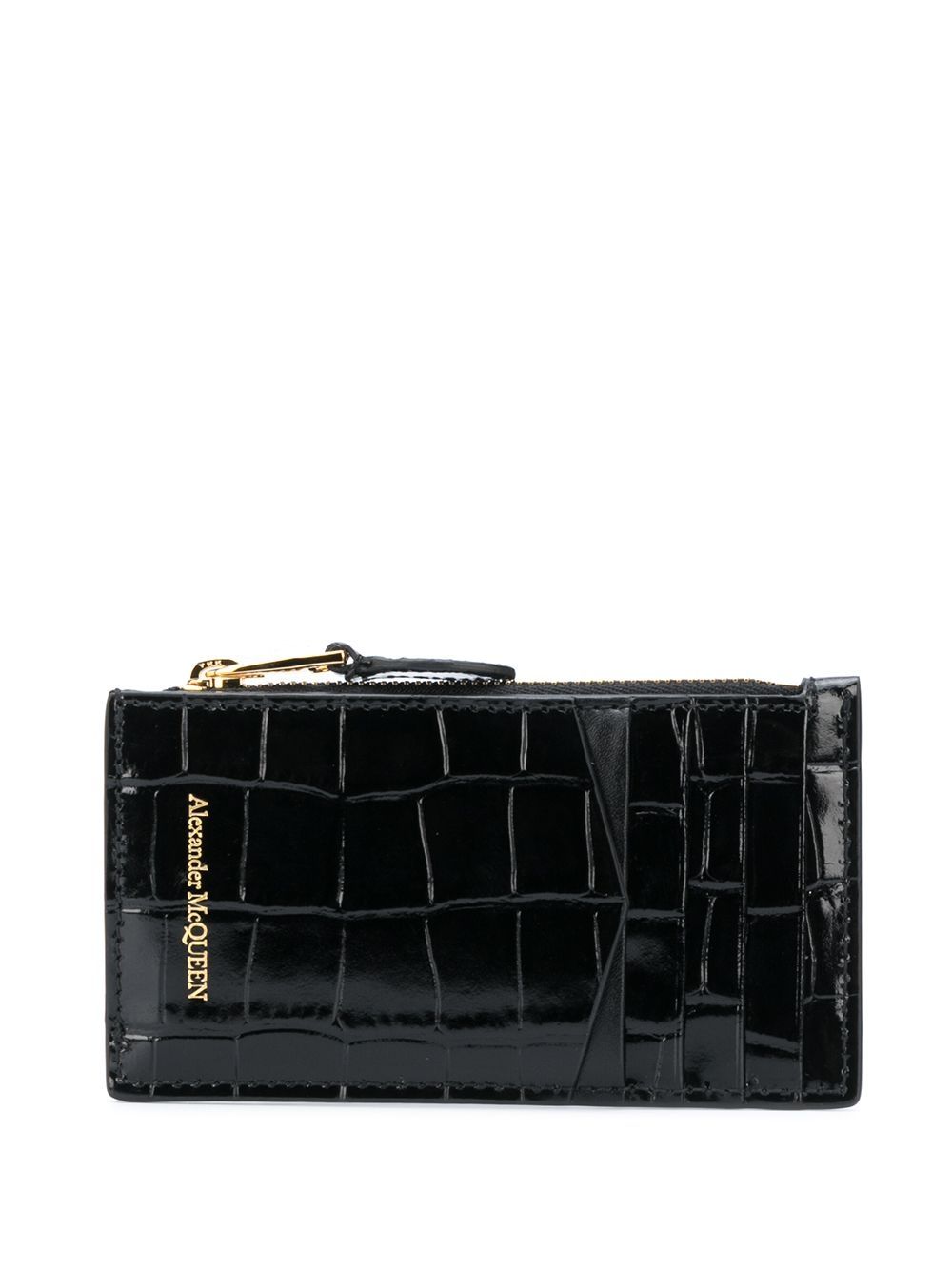 Alexander McQueen Skull zipped leather card case - view 9