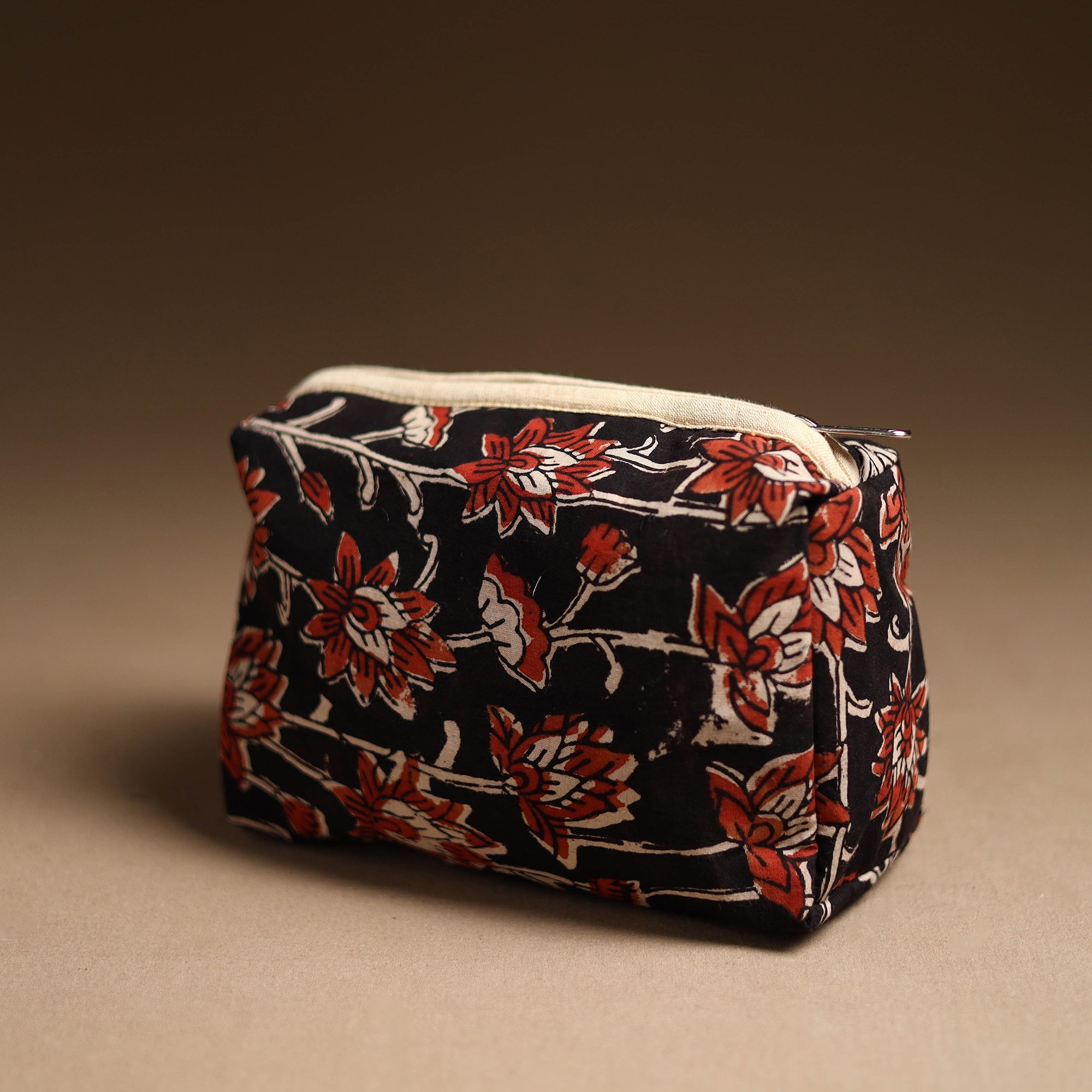 NOORI BAZAR Black - Handmade Cotton Toiletry Pouch 12 - view 2
