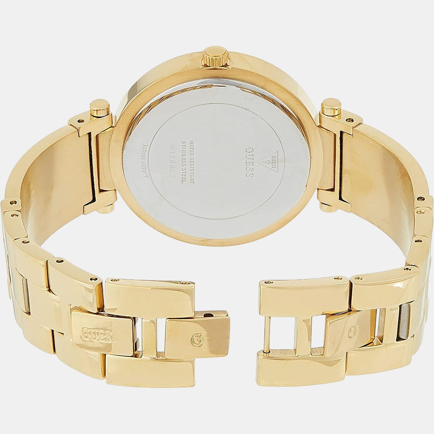 Guess Aurora Women Quartz Gold Dial Analog Stainless Steel Watch W1288L2 - view 2