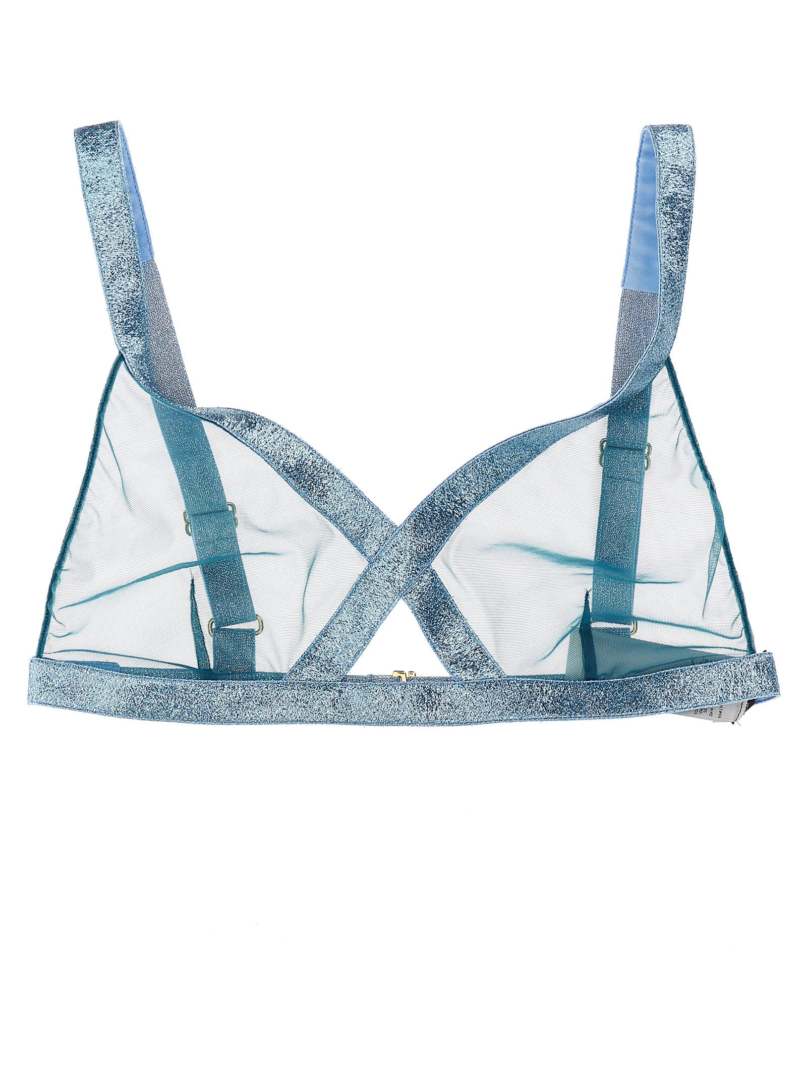 Tom Ford Iridescent Sable Tulle Top – 100% polyamide