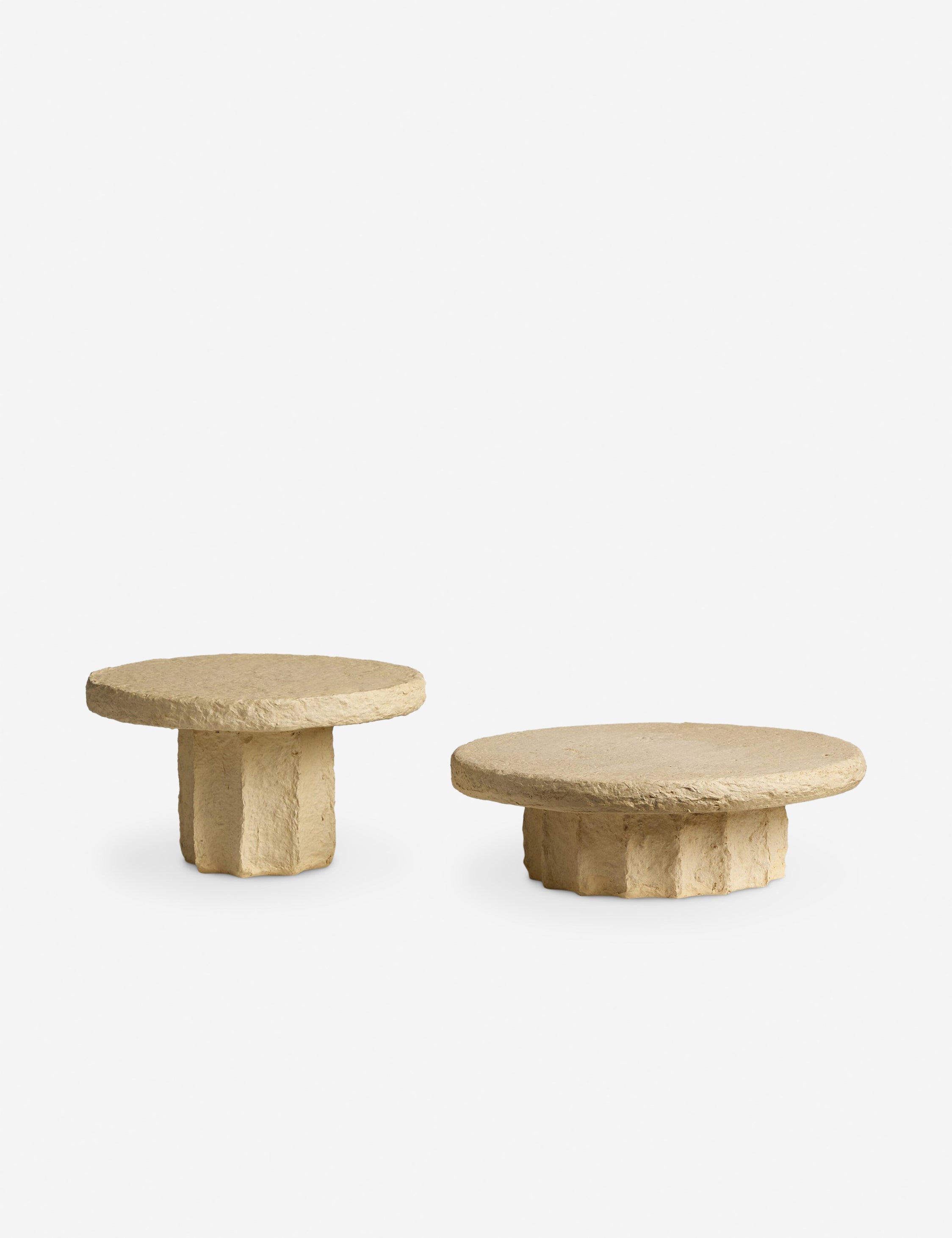 Sumba pedestal set – Lulu and Georgia Sumba Pedestal (Set of 2) by Amber Lewis x Four Hands