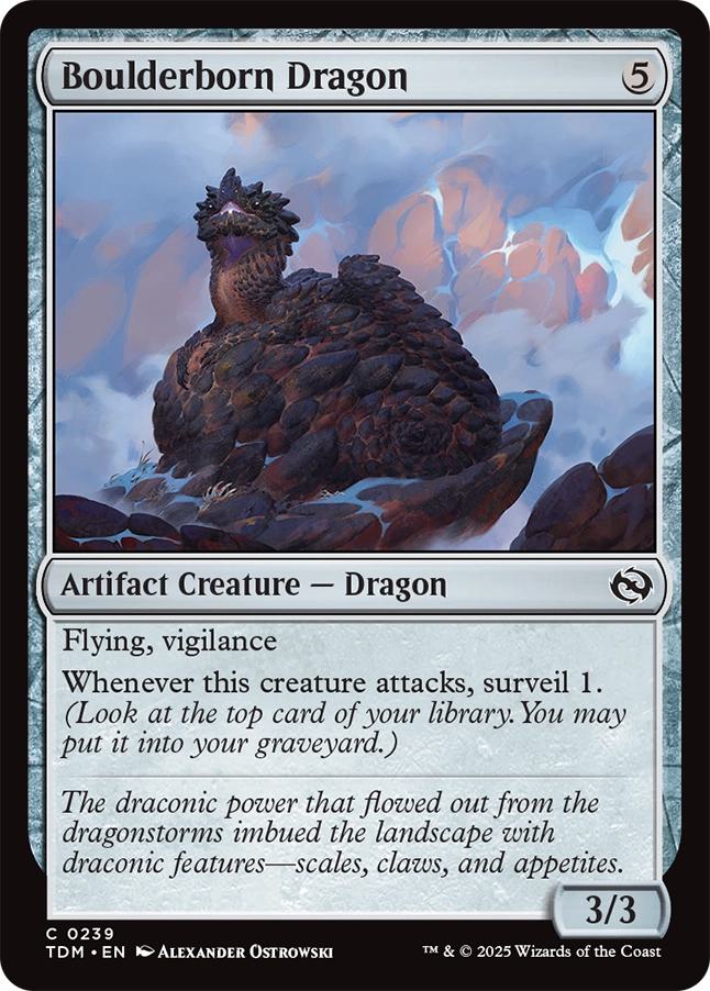 Boulderborn dragon 239 – Magic Boulderborn Dragon [239] [Tarkir: Dragonstorm] [Non-Foil]