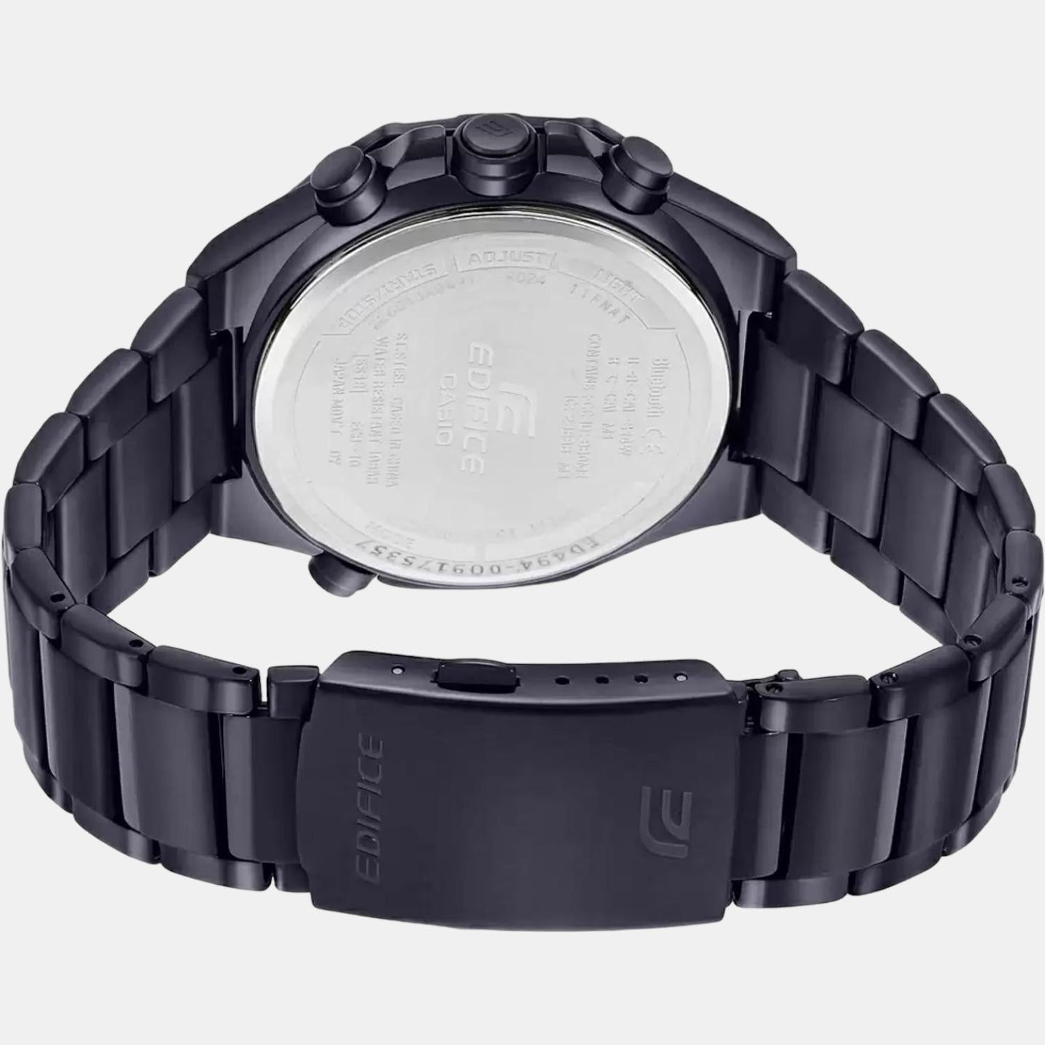 Casio Edifice Men Quartz Black Dial Chronograph Stainless Steel Watch ED494 - view 6