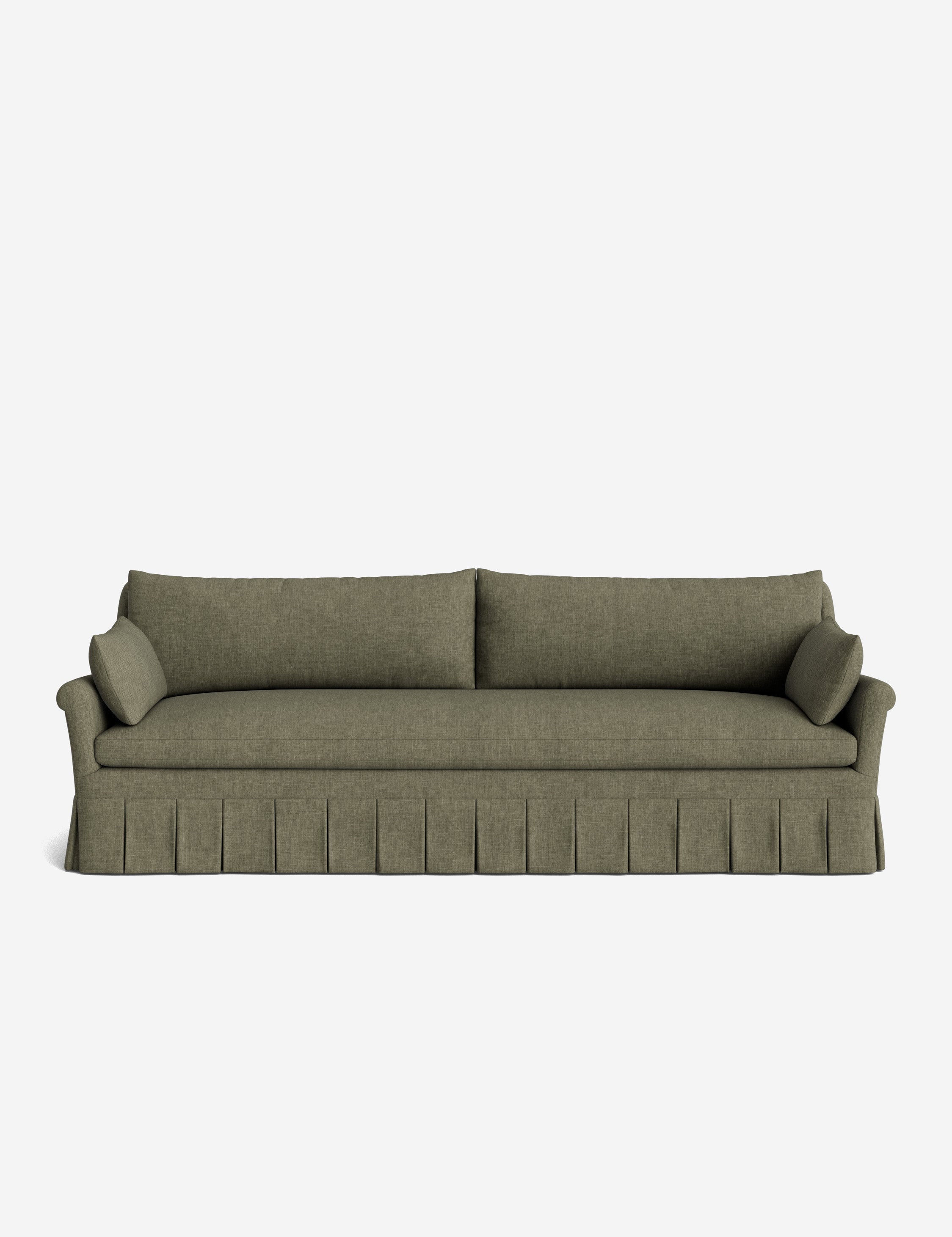 Lulu and Georgia Portola Rolled Arm Pleated Sofa - view 144